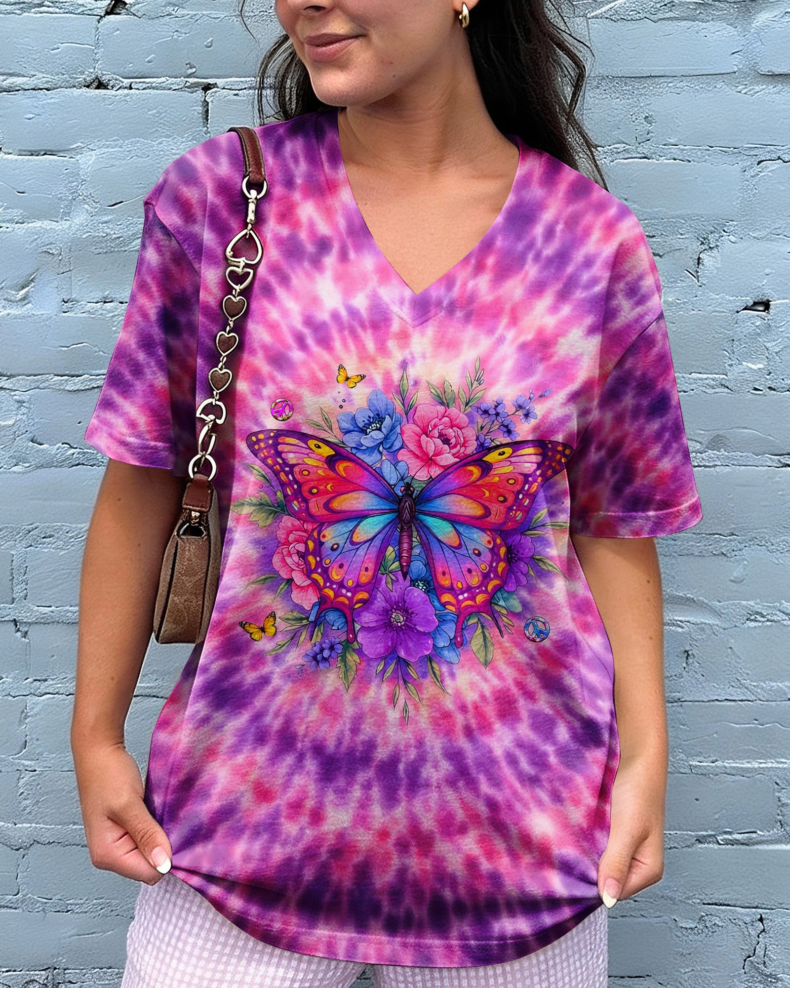 STRONGER THAN THE STORM BUTTERFLY SWIRL ALL OVER PRINT  - TLHG3003261