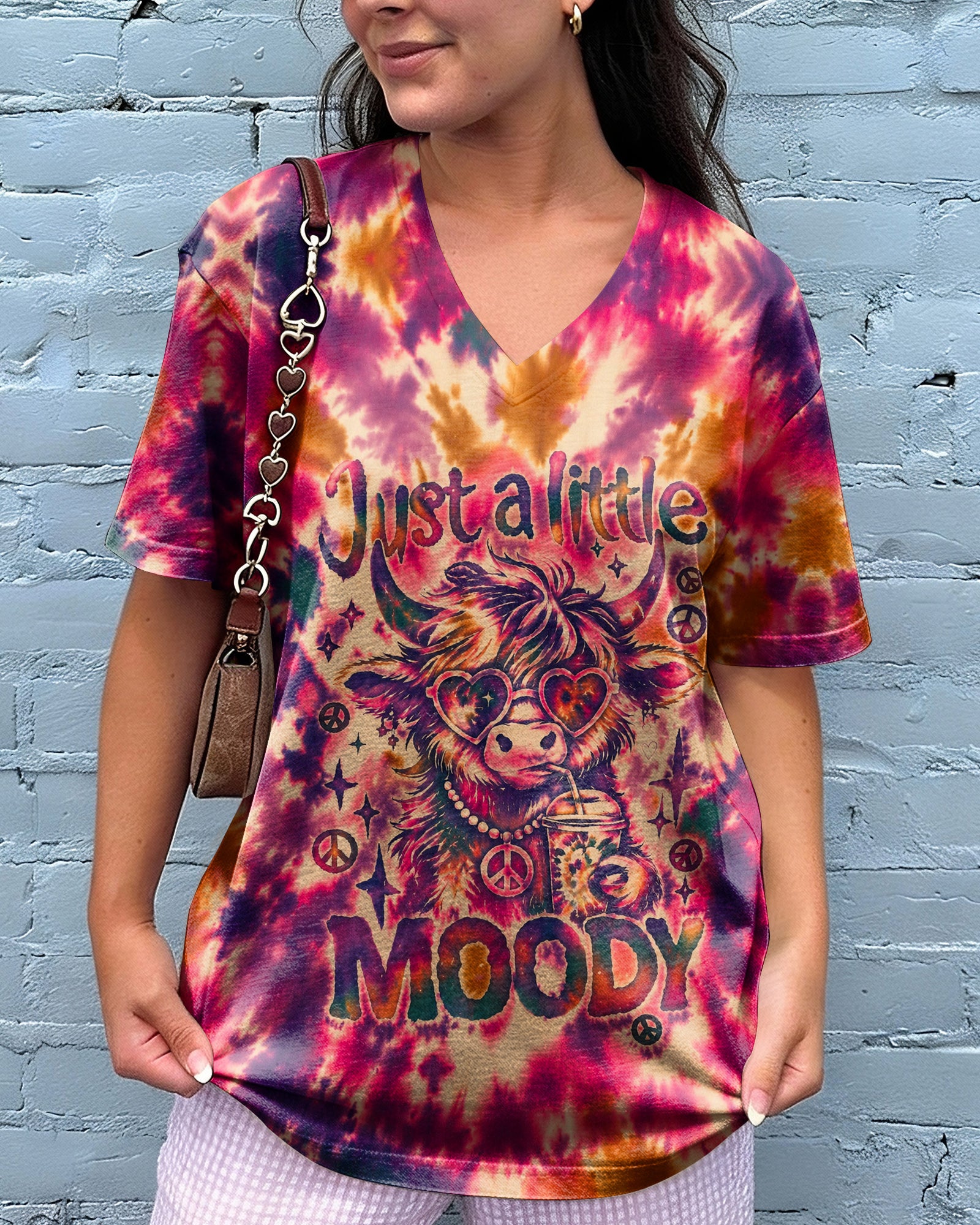 JUST A LITTLE MOODY HIGHLAND COW ALL OVER PRINT - KMTM1507262