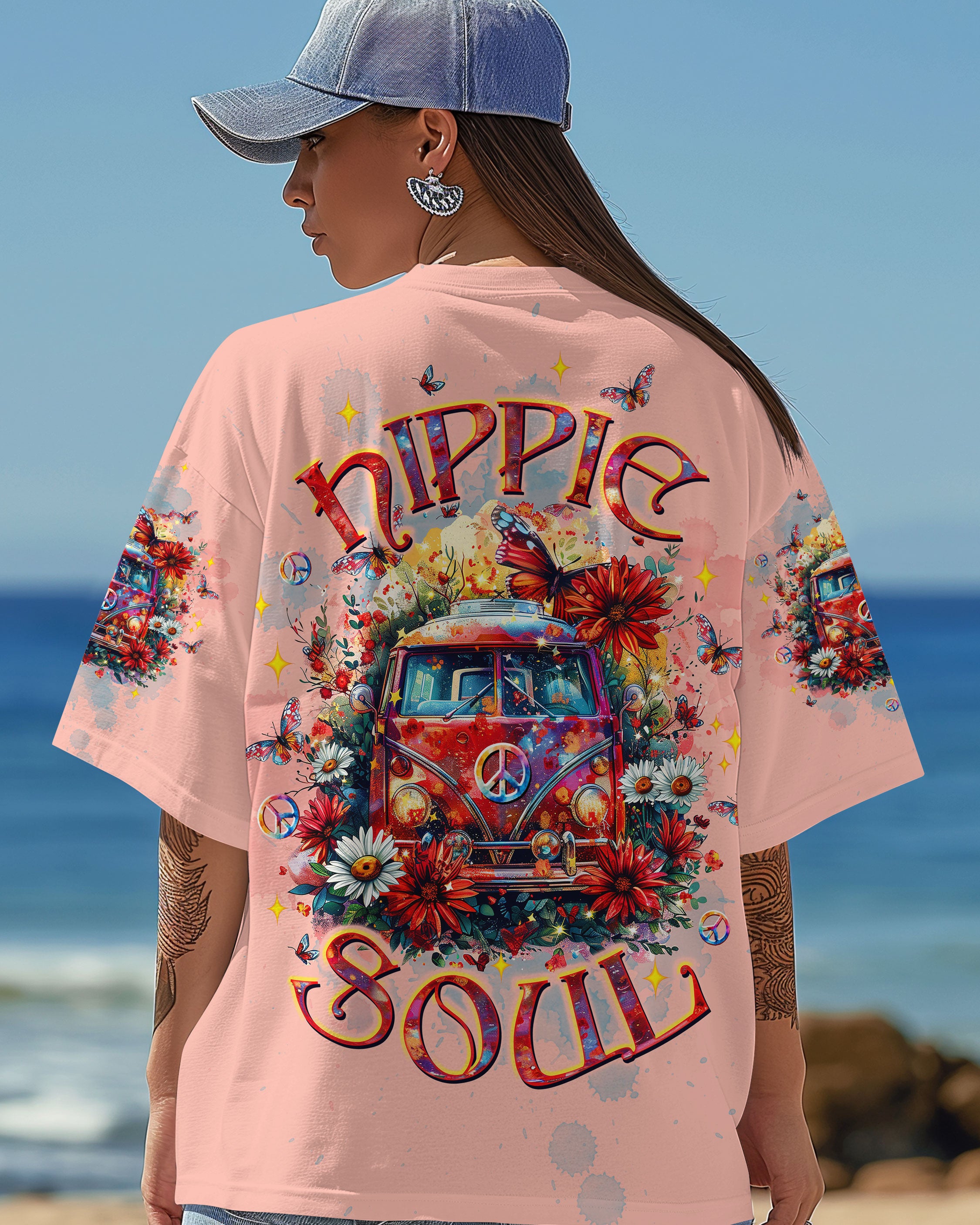 HIPPIE SOUL BUS FLOWER ALL OVER PRINT  - TLTW2503253