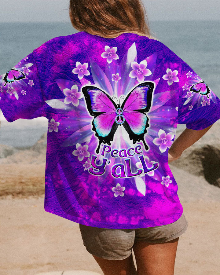 PEACE Y'ALL BUTTERFLY ALL OVER PRINT - TLTW1007232