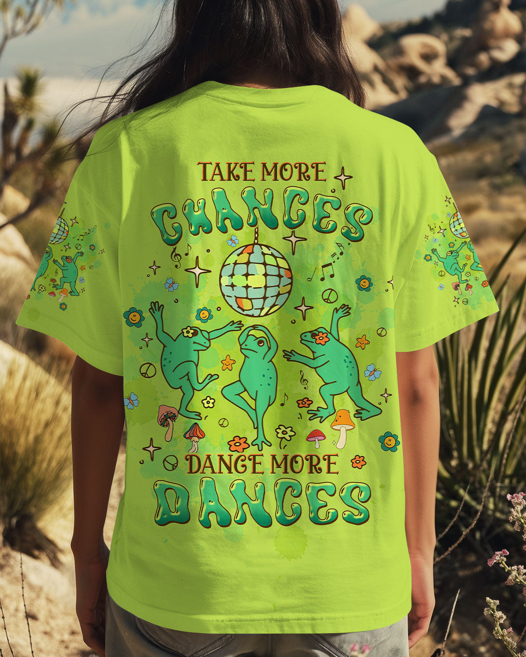 TAKE MORE CHANCES FROG ALL OVER PRINT - TLTW3008244