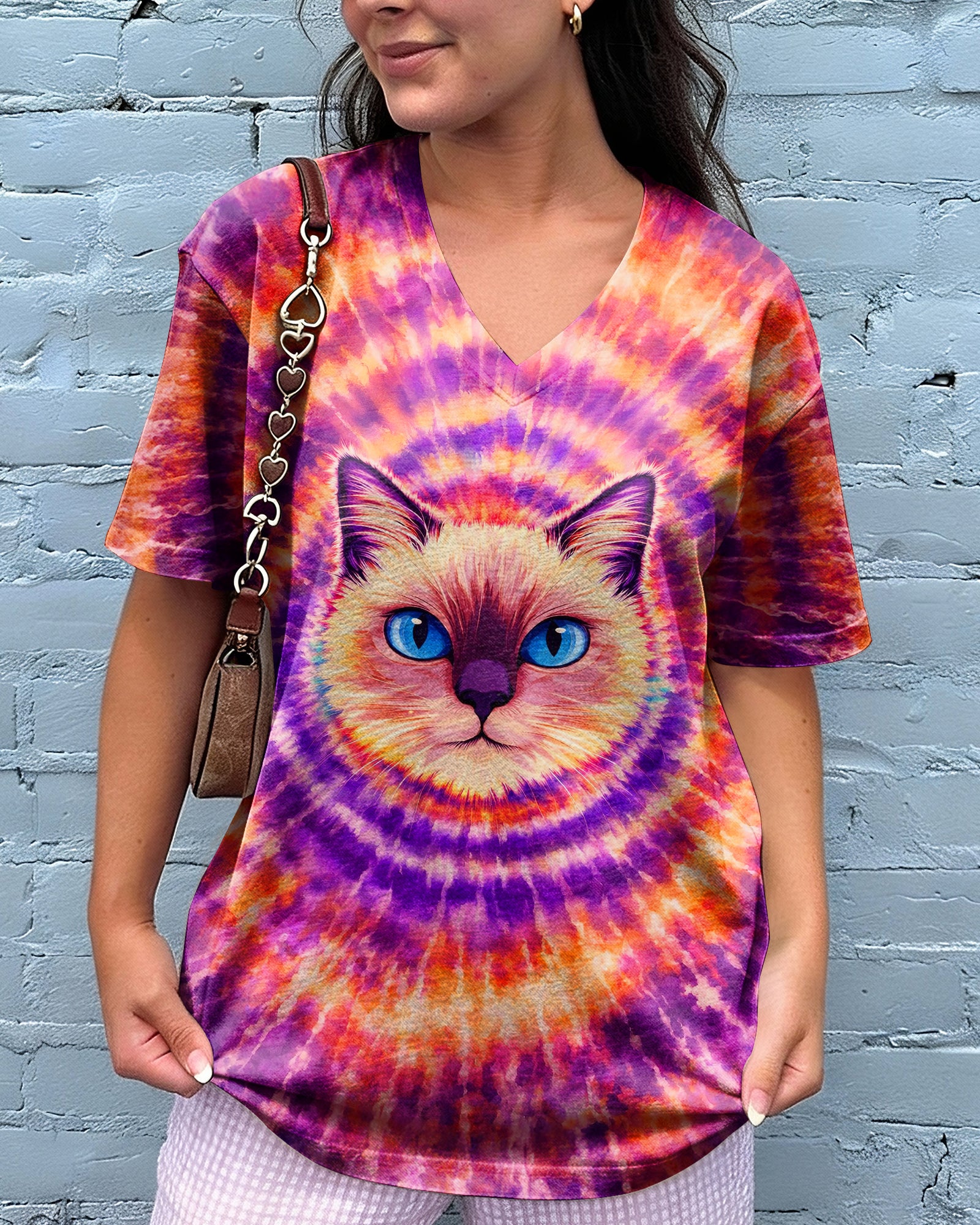 CAT MOM SWIRL ALL OVER PRINT  - TLNT0403261