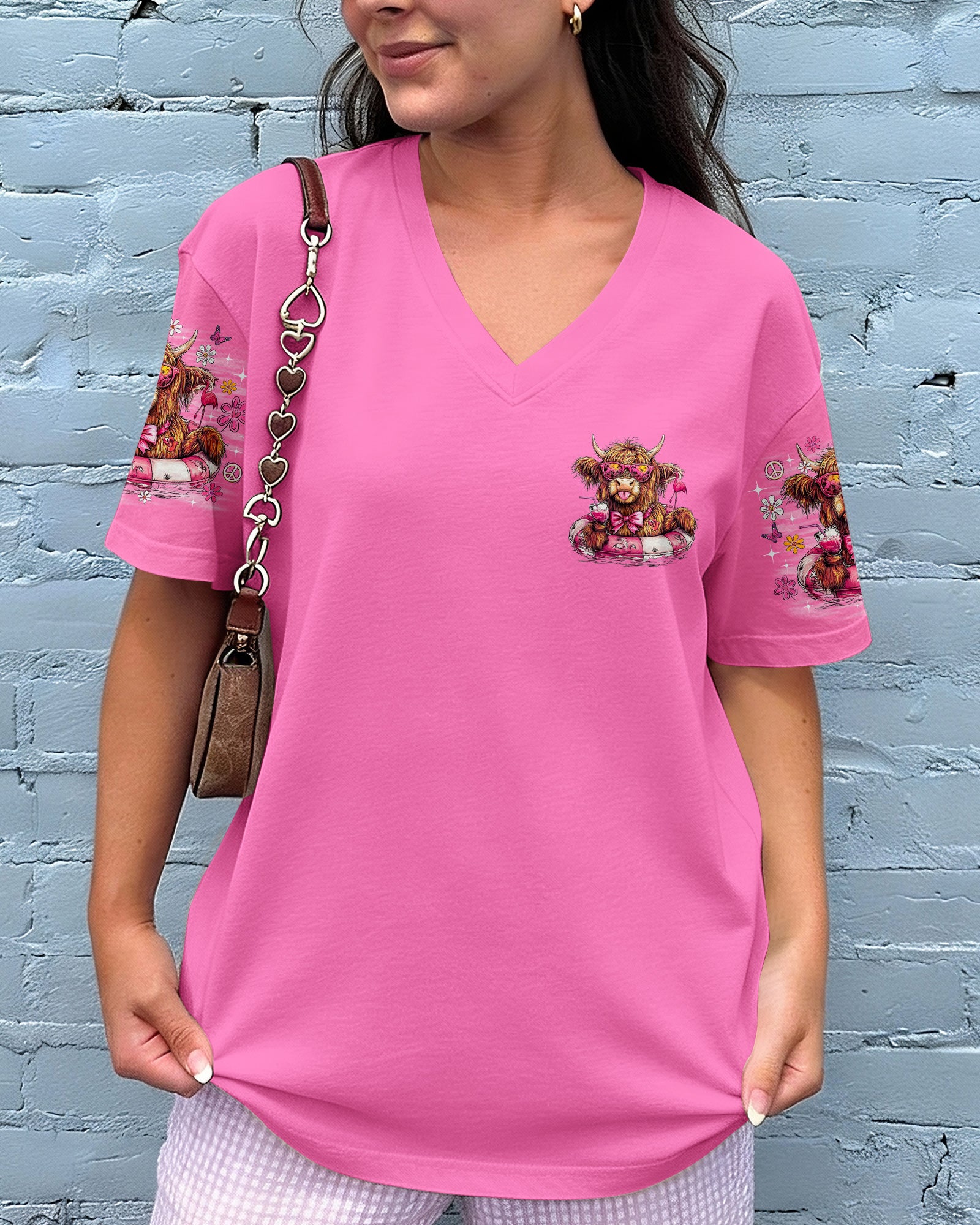 I WAS SIMPLY BORN TO DILLY DALLY COW  ALL OVER PRINT - TLNO1605262