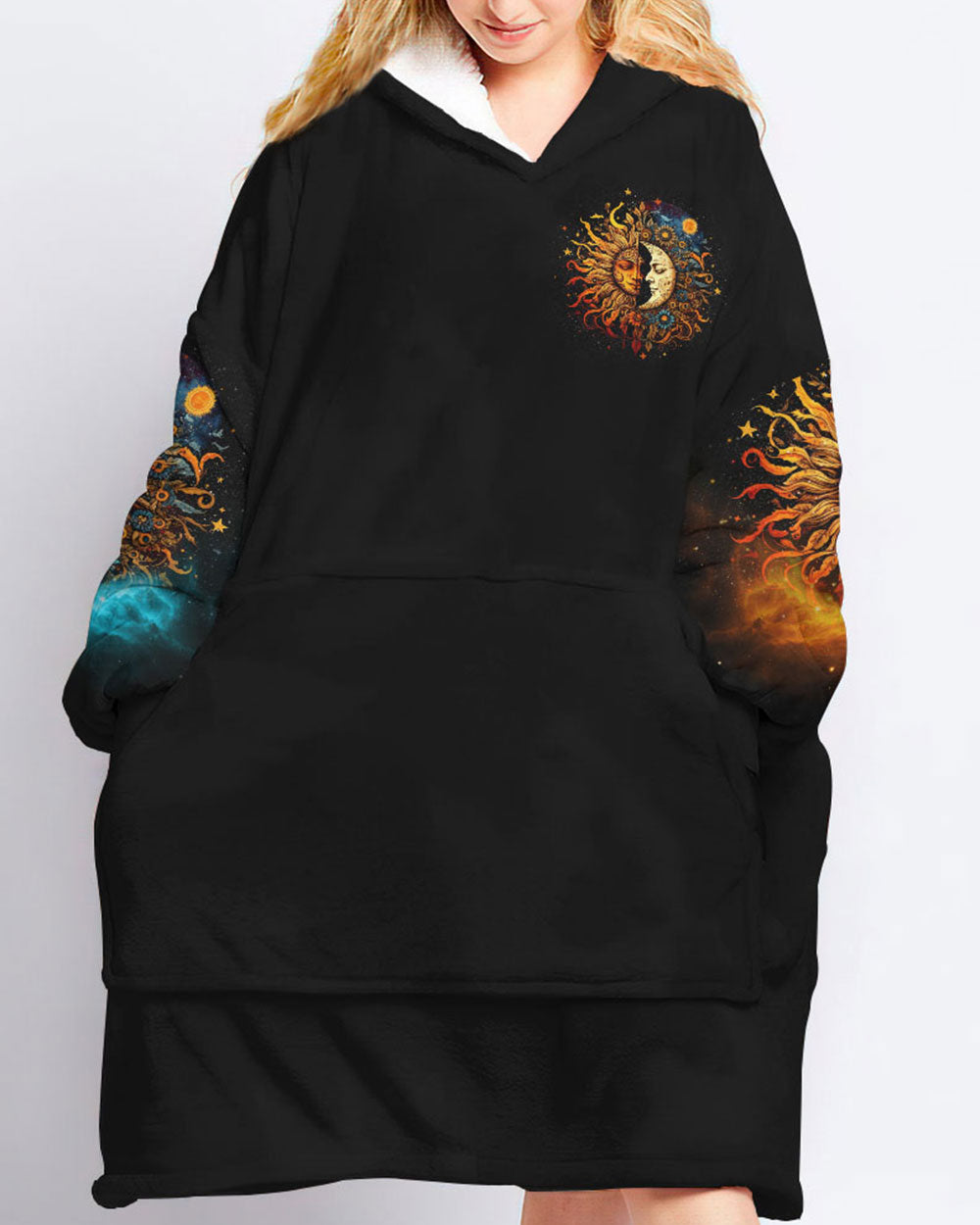 LIVE BY THE SUN SHERPA BLANKET HOODIE - TYTM2702237