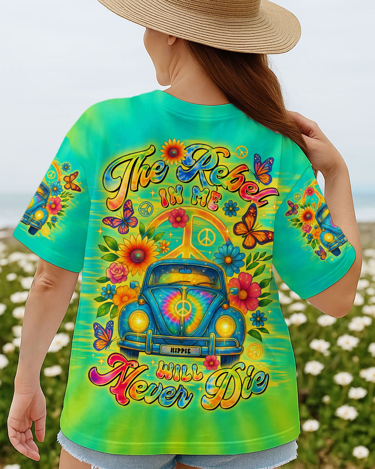 THE REBEL IN ME WILL NEVER DIE CAR TIE DYE ALL OVER PRINT - TLTR1706251