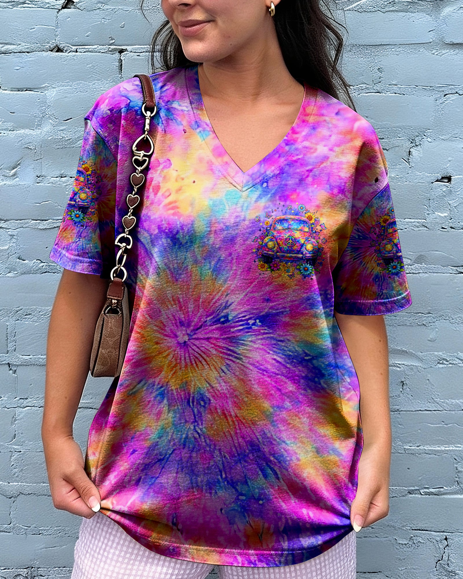 RUNNING AGAINST THE WIND CAR TIE DYE ALL OVER PRINT - YHLT2302262