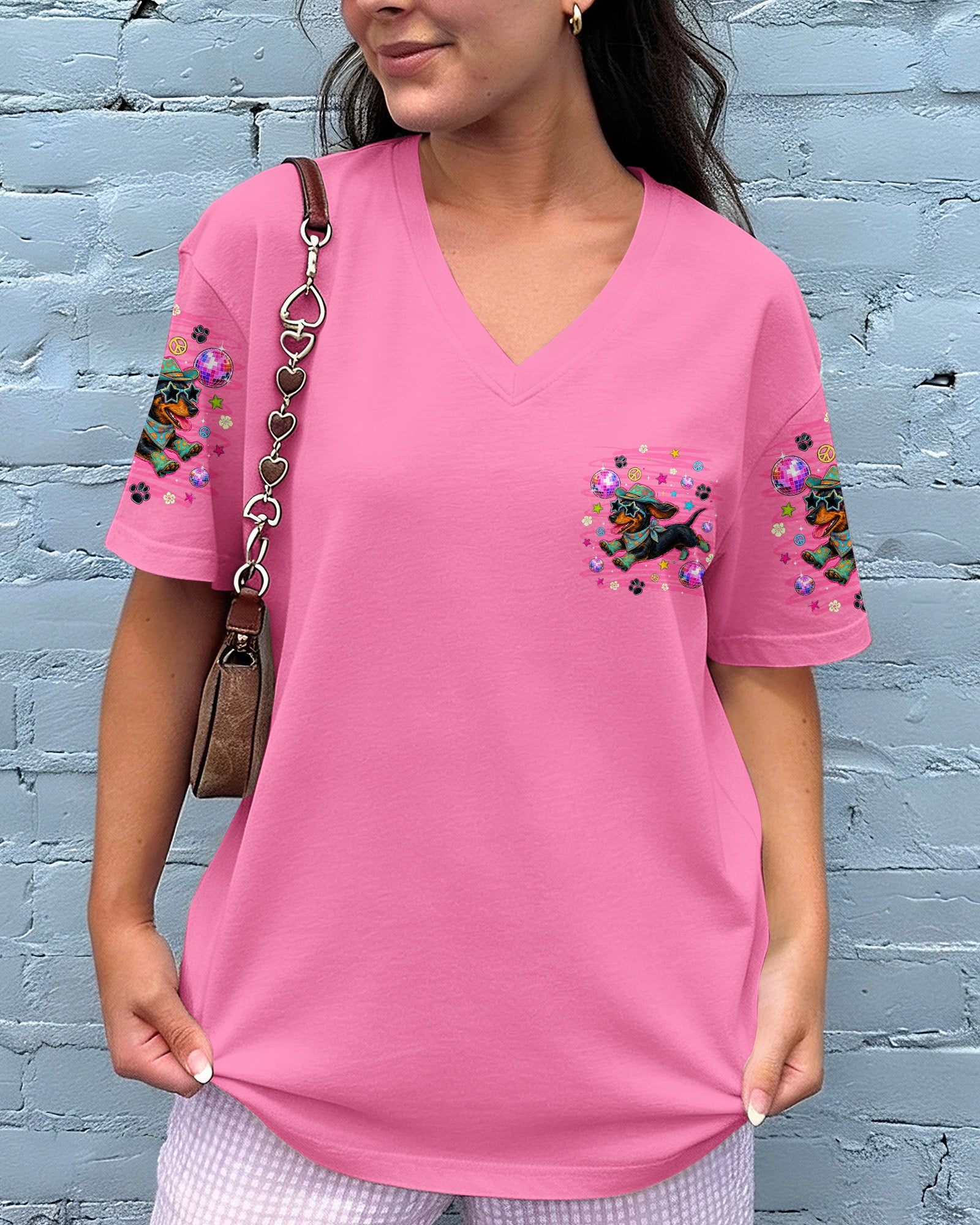 LET'S GO GIRLS DACHSHUND DOG ALL OVER PRINT - TLNT1906262