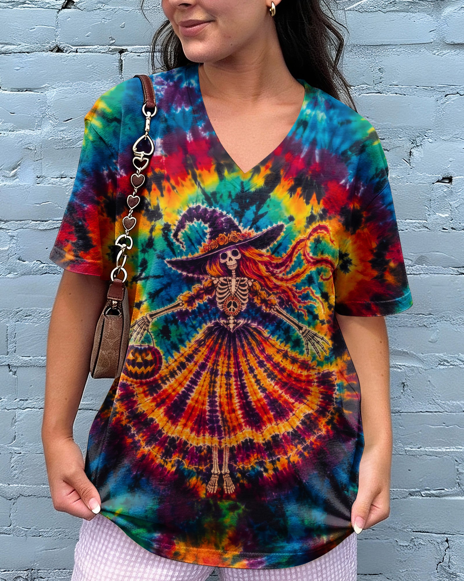 HIPPIE HARVEST SKELETON LADY ALL OVER PRINT – RI3107261
