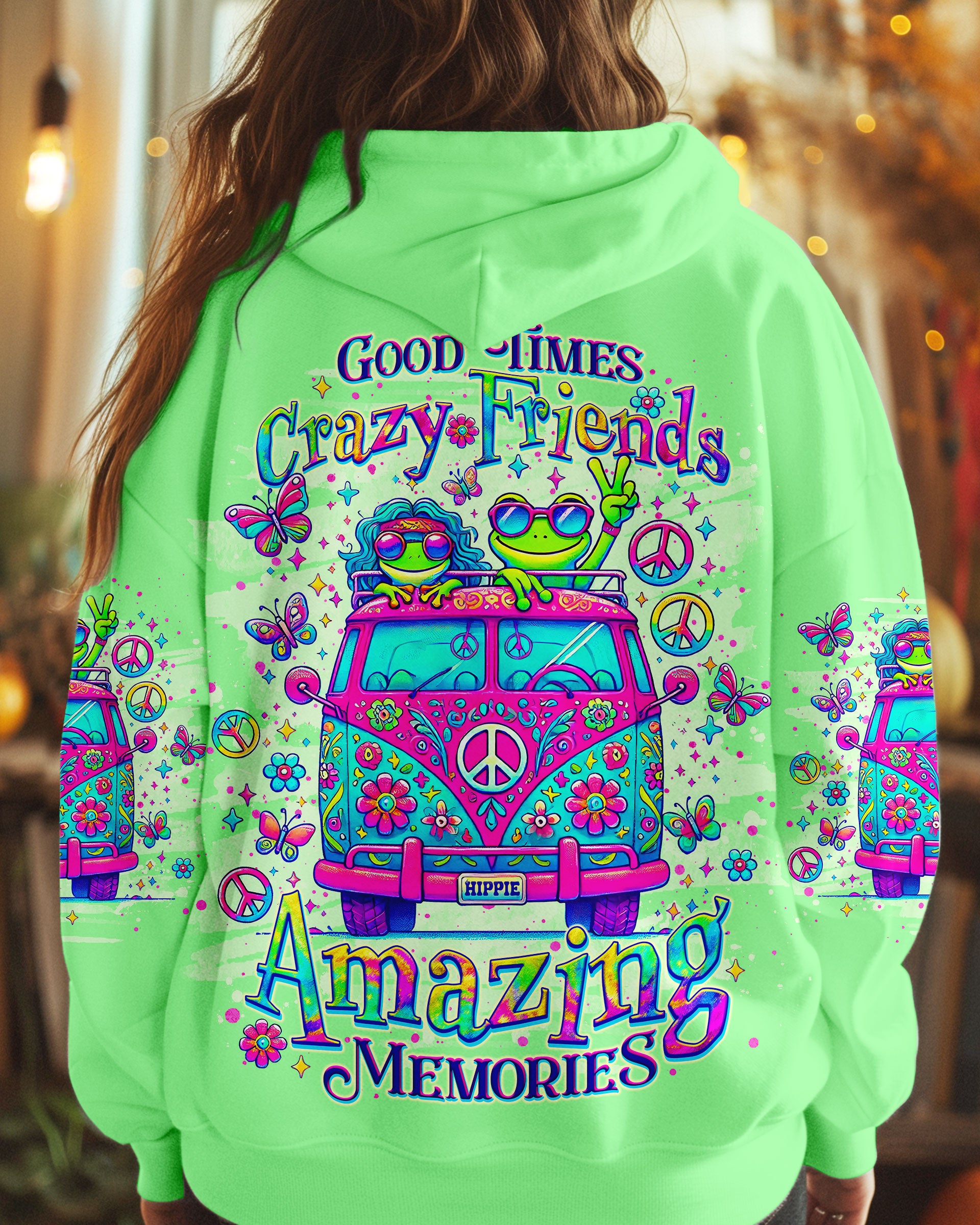 GOOD TIMES CRAZY FRIEND FROG BUS ALL OVER PRINT - TLNO0310241