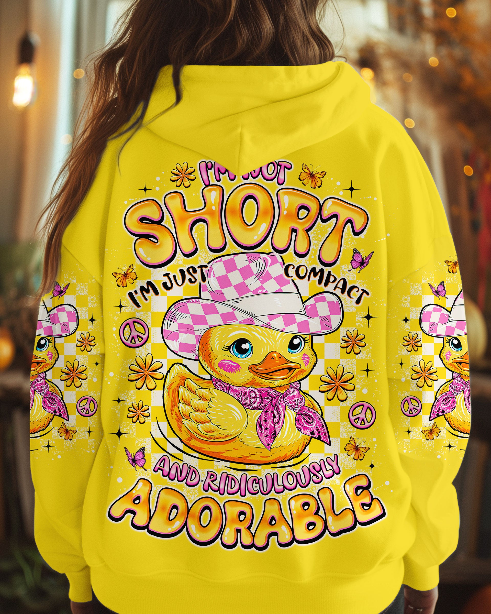 I'M NOT SHORT DUCK ALL OVER PRINT - TLNO0708251