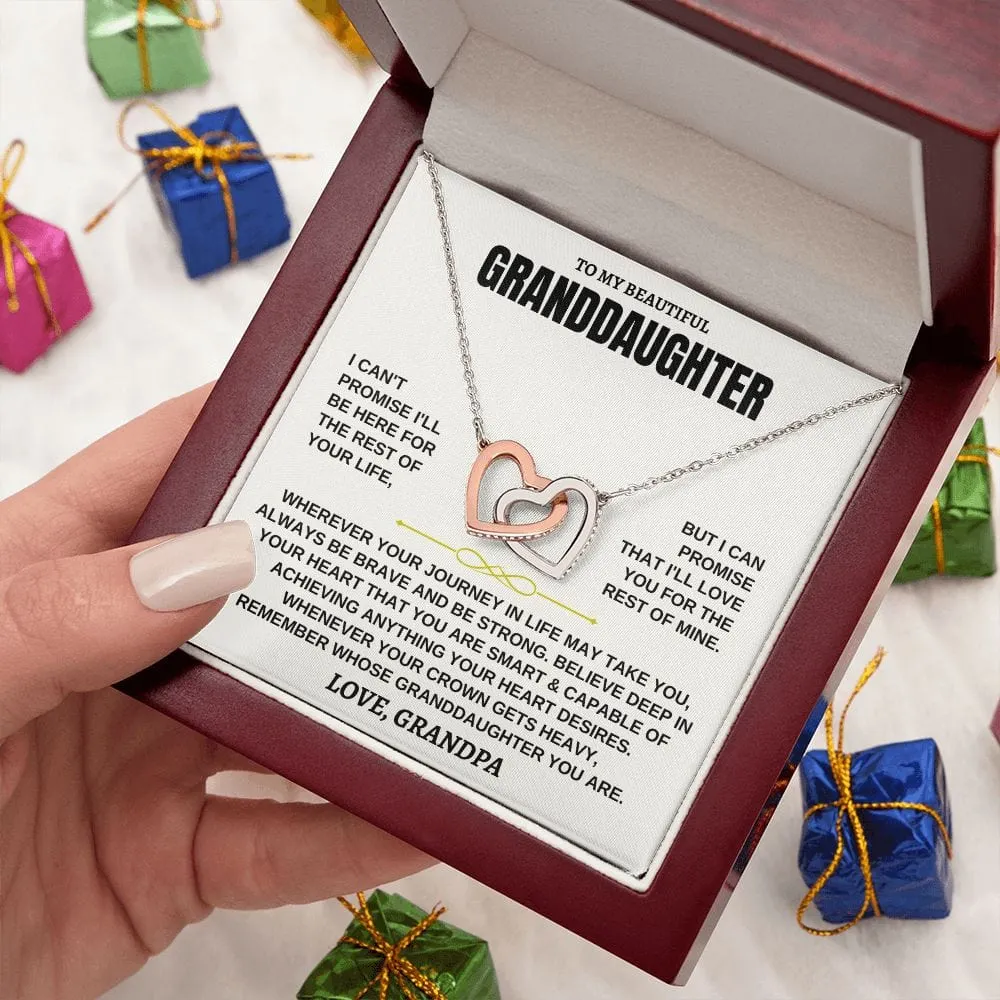 Sugarspring[ALMOST SOLD OUT] To My Beautiful Granddaughter - Interlocked Hearts Necklace Gift Set - SS117