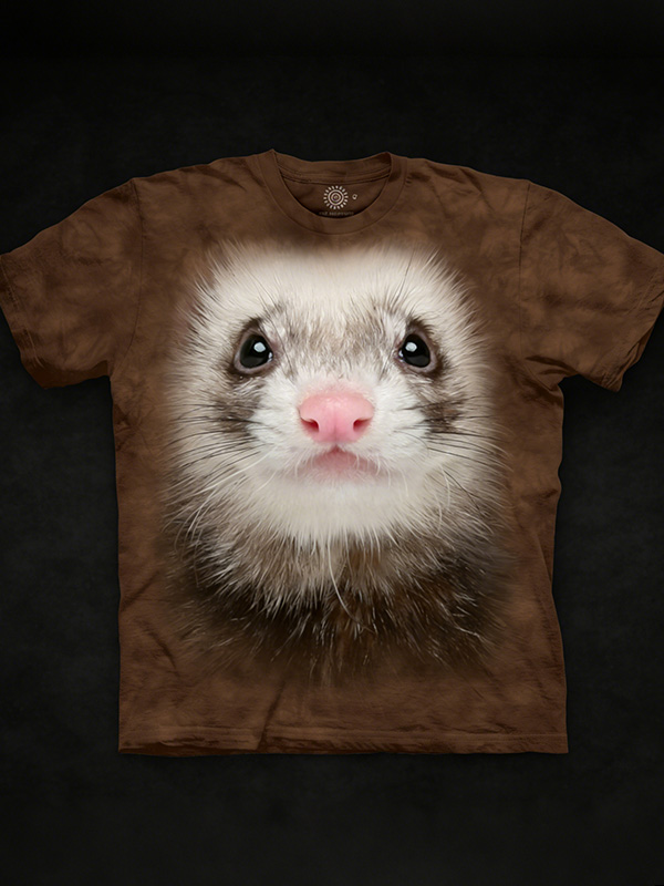 Men's Cute Ferret Face 3D Print T-Shirt