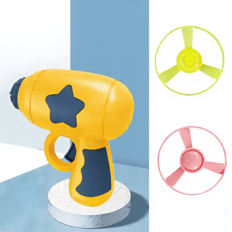 🐈6 Pcs Cat Fetch Toy Set Launcher Gun