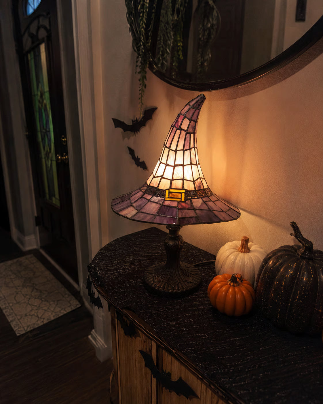 ✨Limited Edition 50% OFF🧙‍♀️ Stained-Resin Witch Hat Lamp – Enchanting Gothic Ambient Light