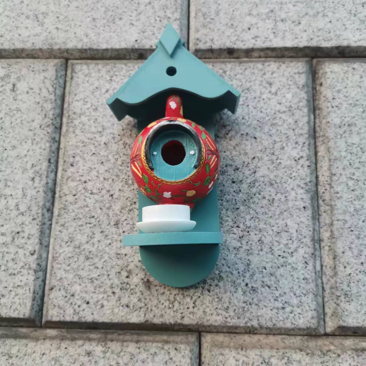 🎁TODAY 57% OFF🎁 William Morris Teal Teapot Bird House