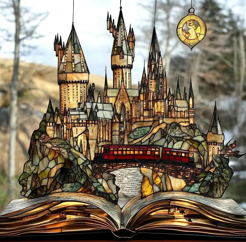 🔥HOT SALE NOW 49% OFF🔥-Magical Castle Bookish Wall Art Hanging Decor