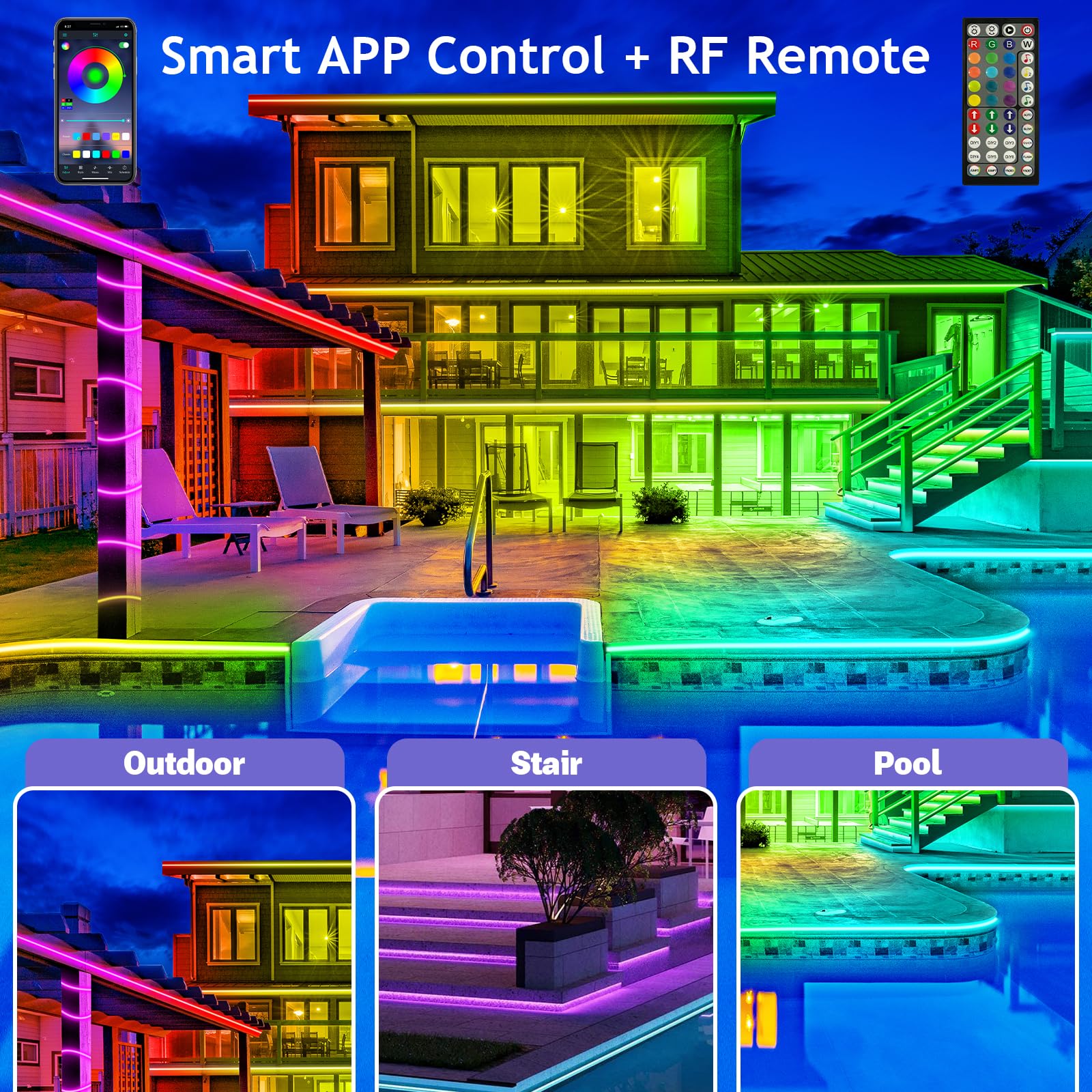 Smart Rainbow Led Permanent Outdoor Lights