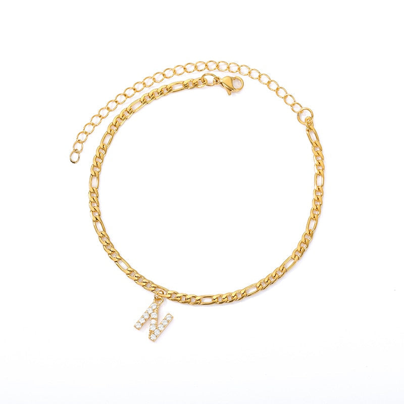 【Buy 1 Get 1 Free】Initial Anklet & Initial Rings