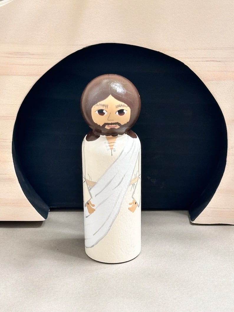 Easter early sale discount 49%---Wooden Easter Figurines Set