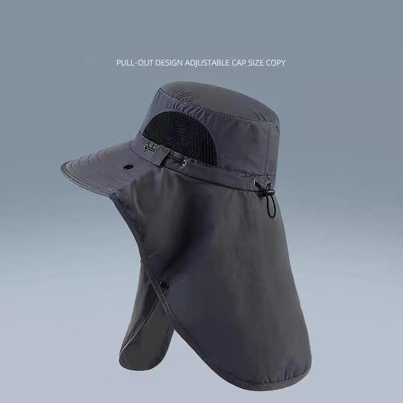 Spring/Summer Fisherman's Hat Detachable Outdoor Fishing Face Covering Neck Protection