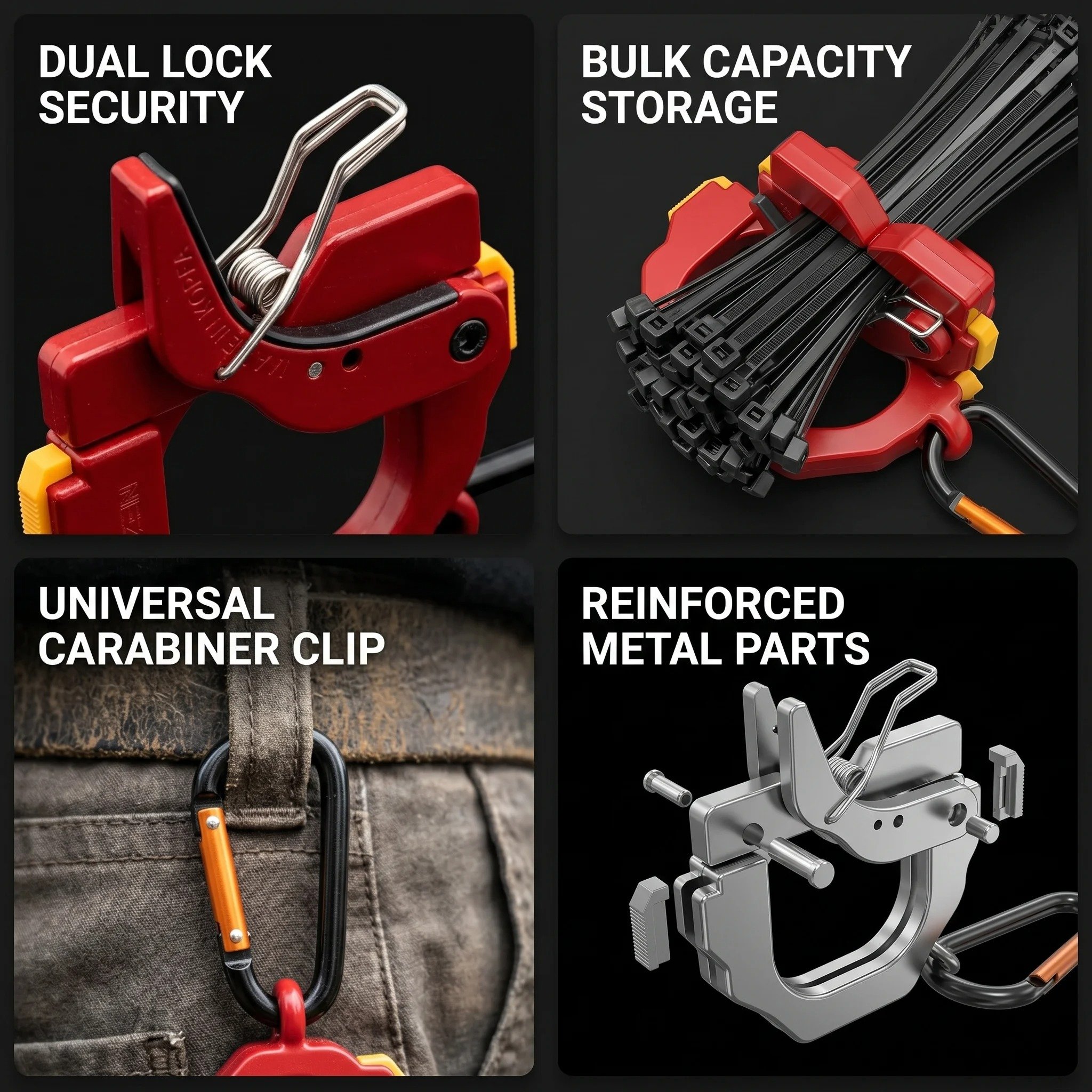 🔥LAST DAY 50% OFF - 💪One Touch Cable Tie Holder/Zip Tie Organizer