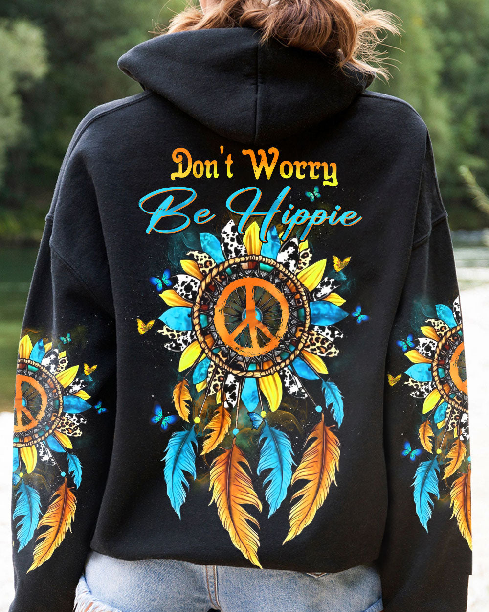 DON'T WORRY BE HIPPIE ALL OVER PRINT - YHHN0203234