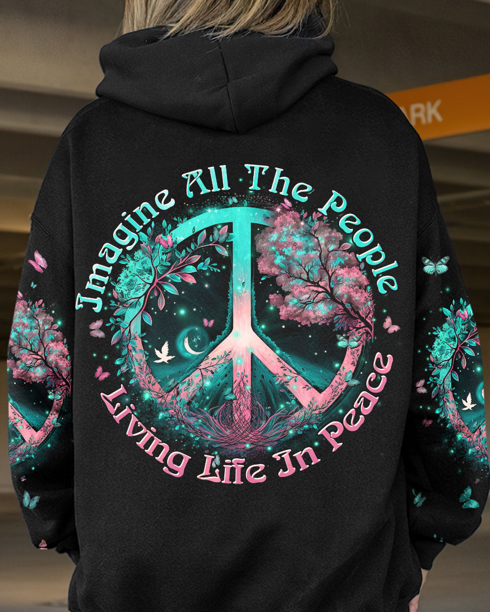IMAGINE ALL THE PEOPLE LIVING LIFE IN PEACE ALL OVER PRINT - YHHN0703234