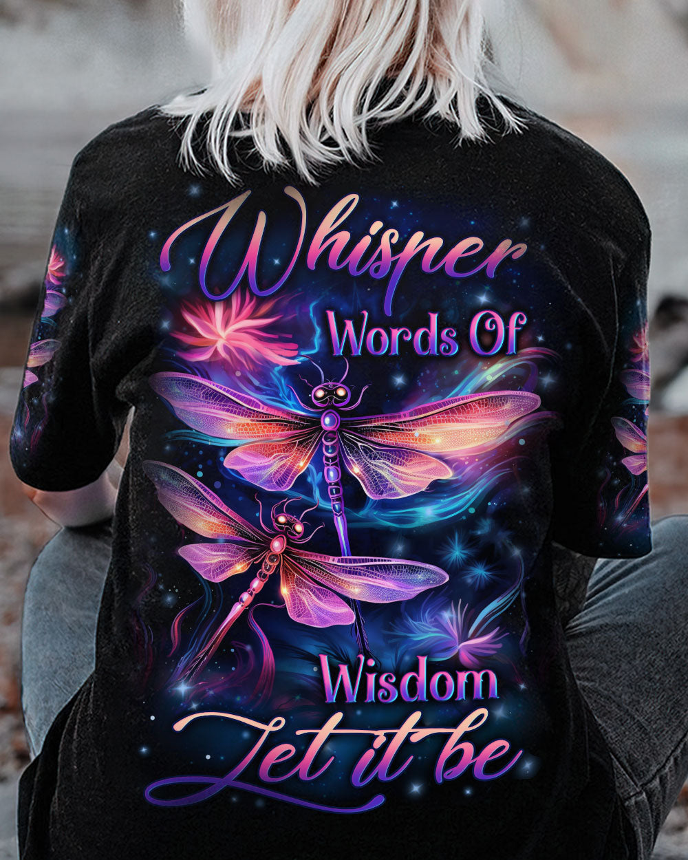 WHISPER WORDS OF WISDOM DRAGONFLY ALL OVER PRINT - YHLN0408233