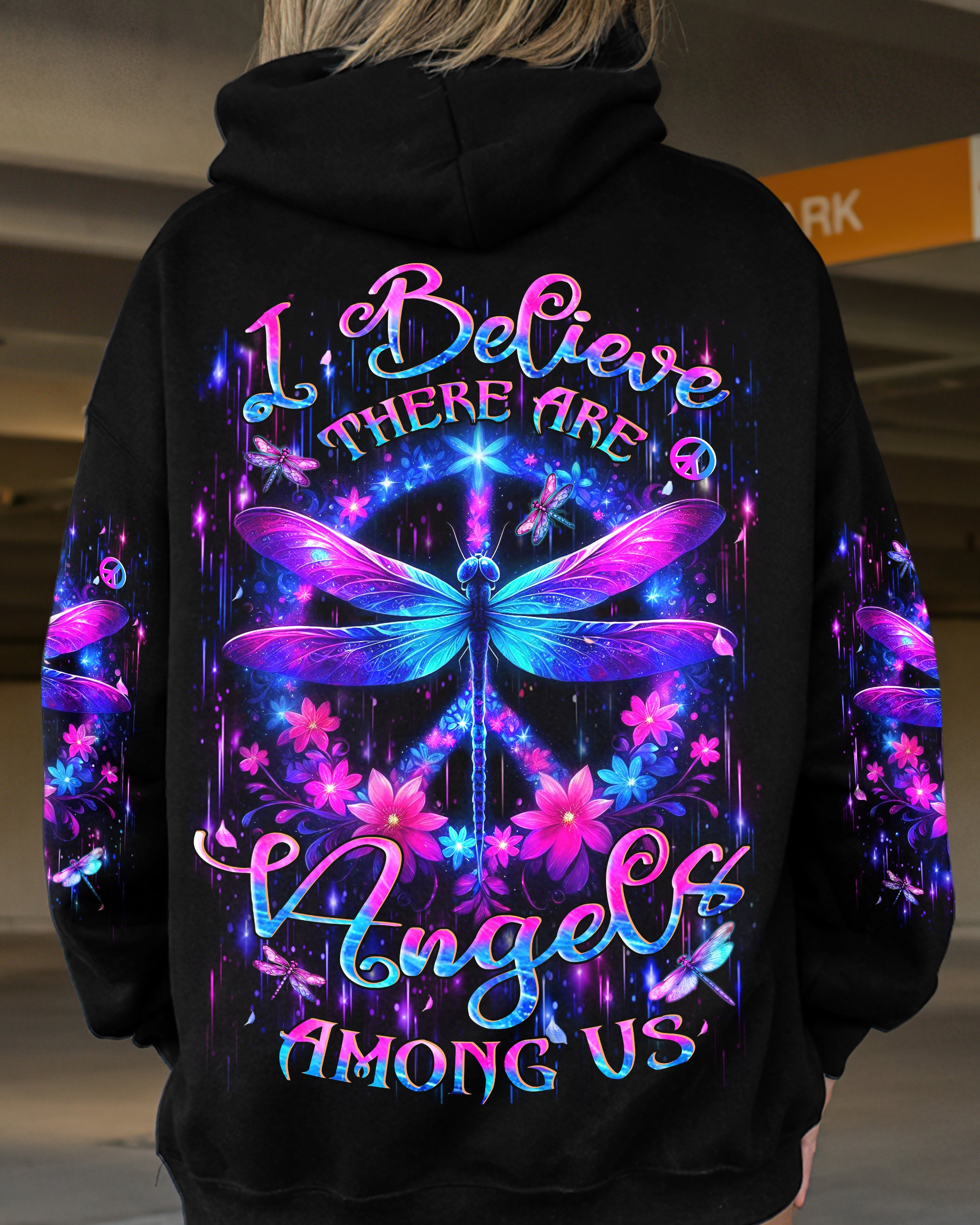 I BELIEVE THERE ARE ANGELS AMONG US DRAGONFLY ALL OVER PRINT - YHHN2512242