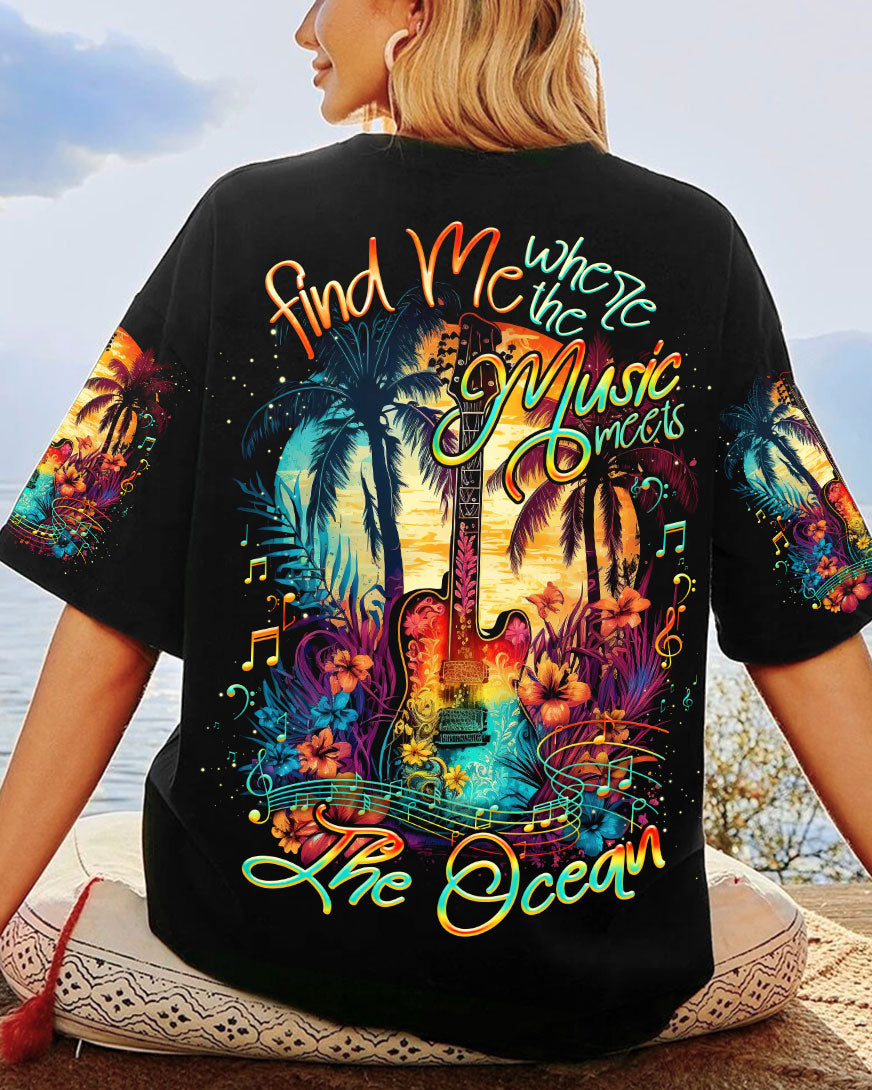 FIND ME WHERE THE MUSIC MEETS THE OCEAN GUITAR ALL OVER PRINT - TLNO2204231