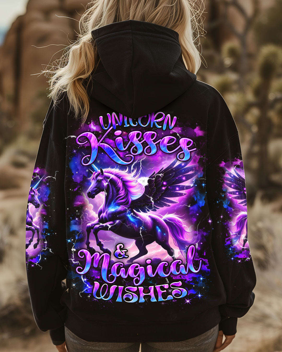 UNICORN KISSES MAGICAL WISHES ALL OVER PRINT - YHHN0512243