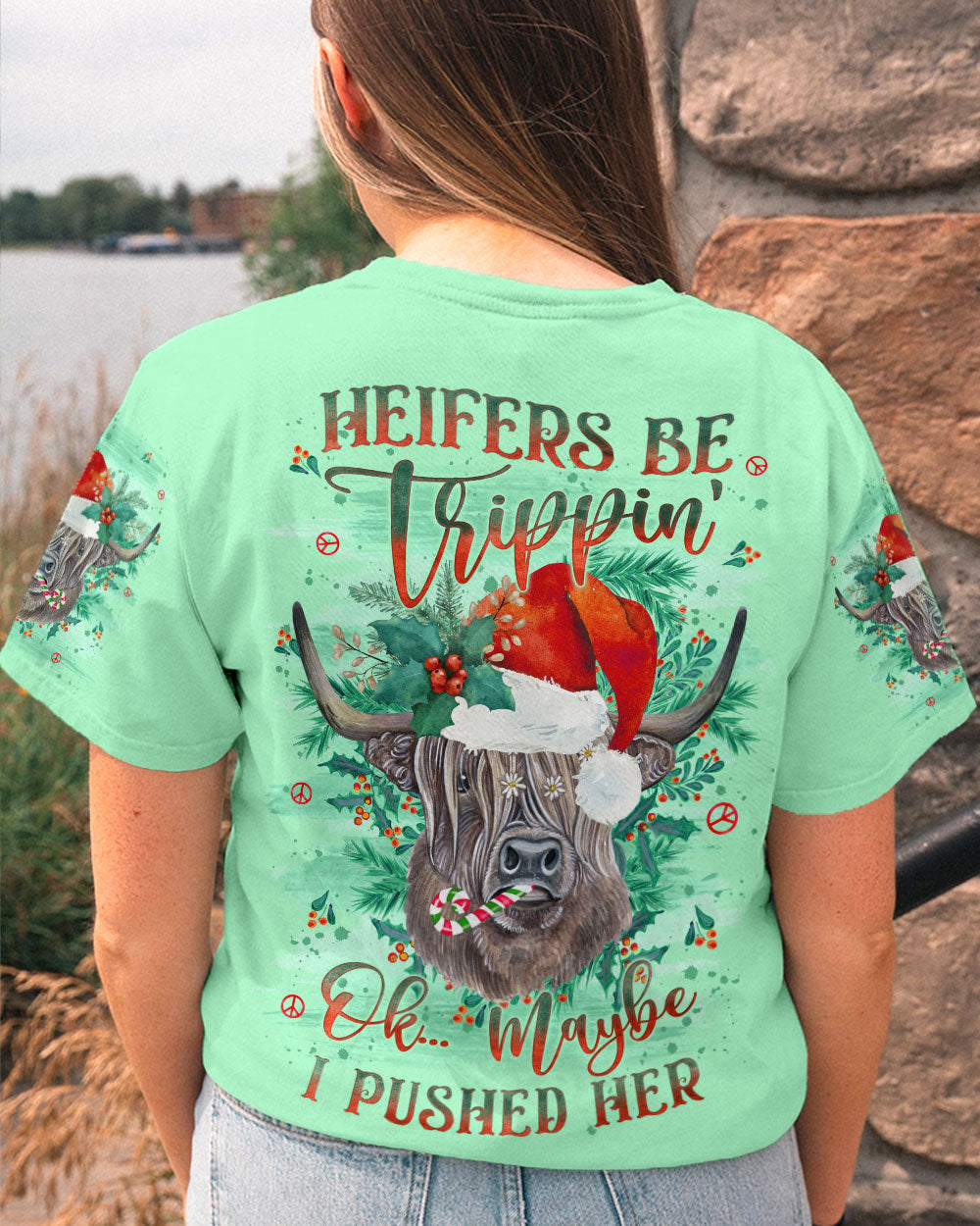 HEIFERS BE TRIPPIN' CHRISTMAS ALL OVER PRINT - YHLN1209232