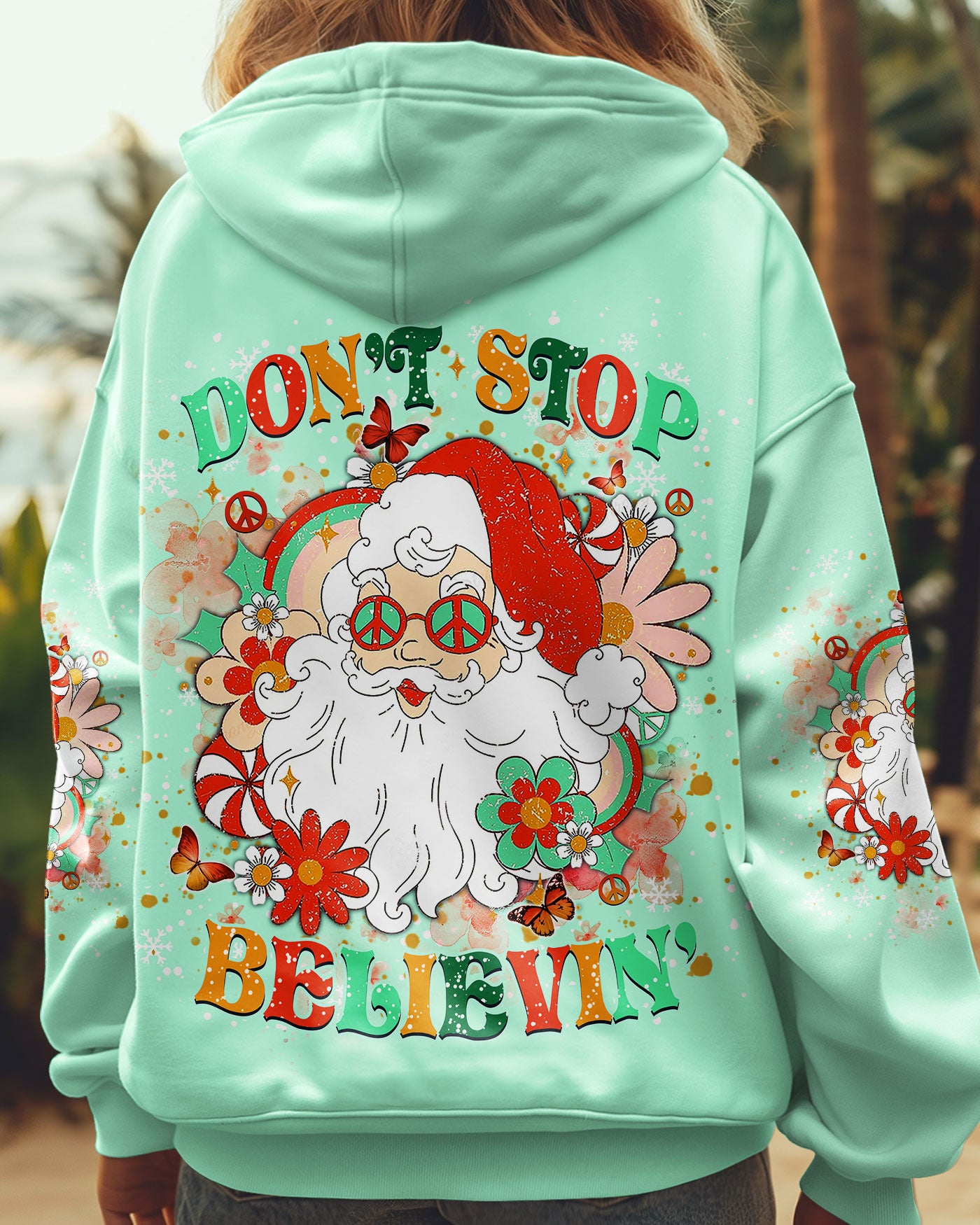 DON'T STOP BELIEVING CHRISTMAS ALL OVER PRINT - TYHN1211247