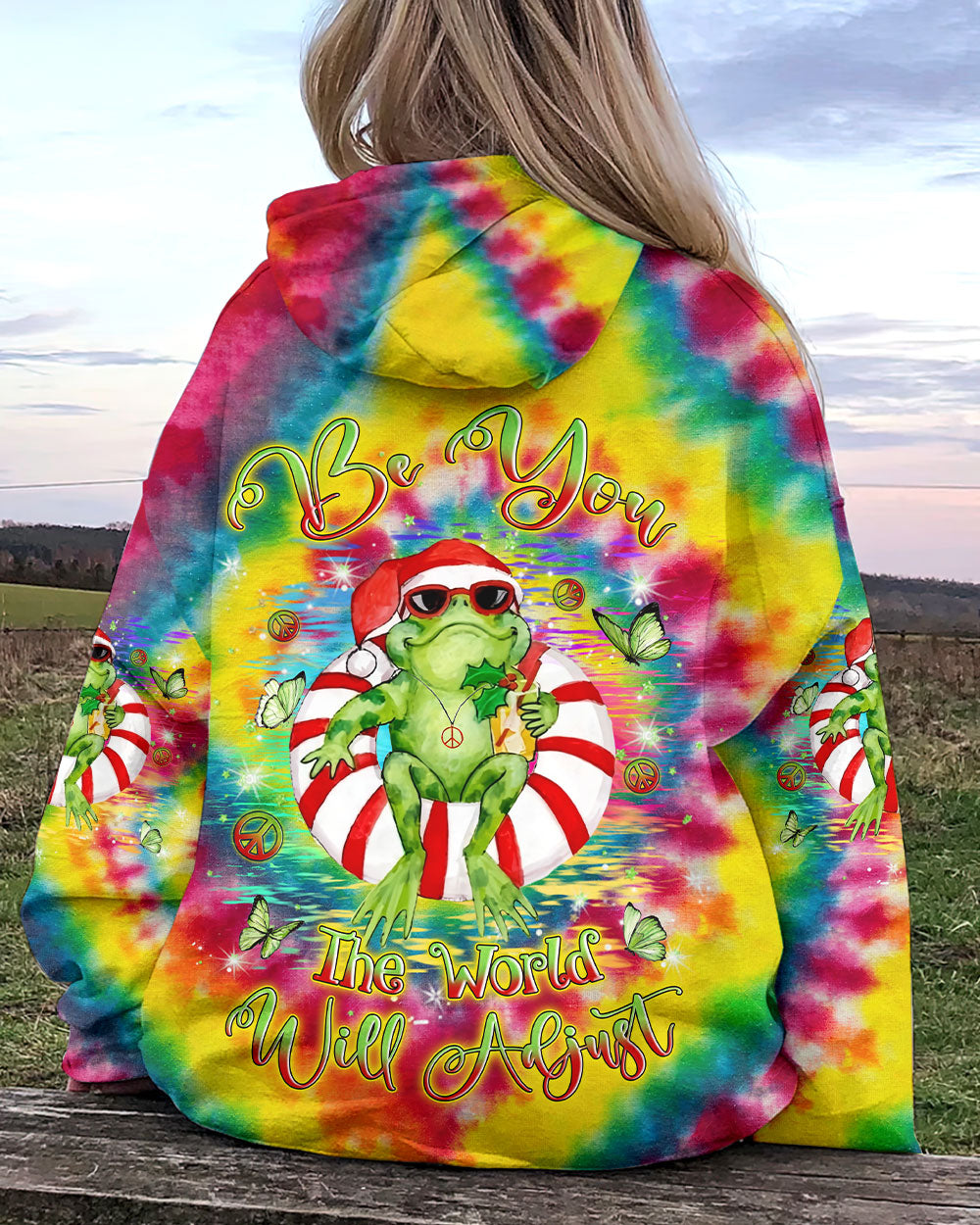 BE YOU THE WORLD WILL ADJUST CHRISTMAS ALL OVER PRINT - YHLN0510234