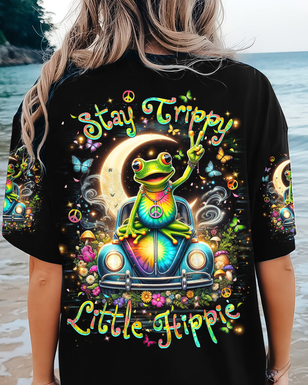 STAY TRIPPY LITTLE HIPPIE TIE DYE ALL OVER PRINT - YHHN0504242