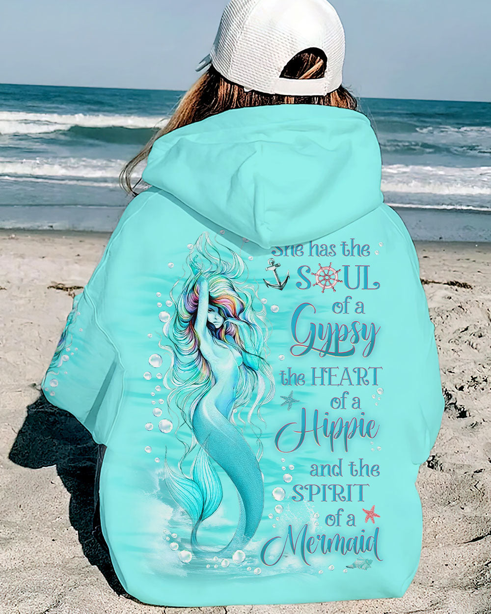 SHE HAS THE SOUL OF A GYPSY AND MERMAID ALL OVER PRINT - YHLN0709233