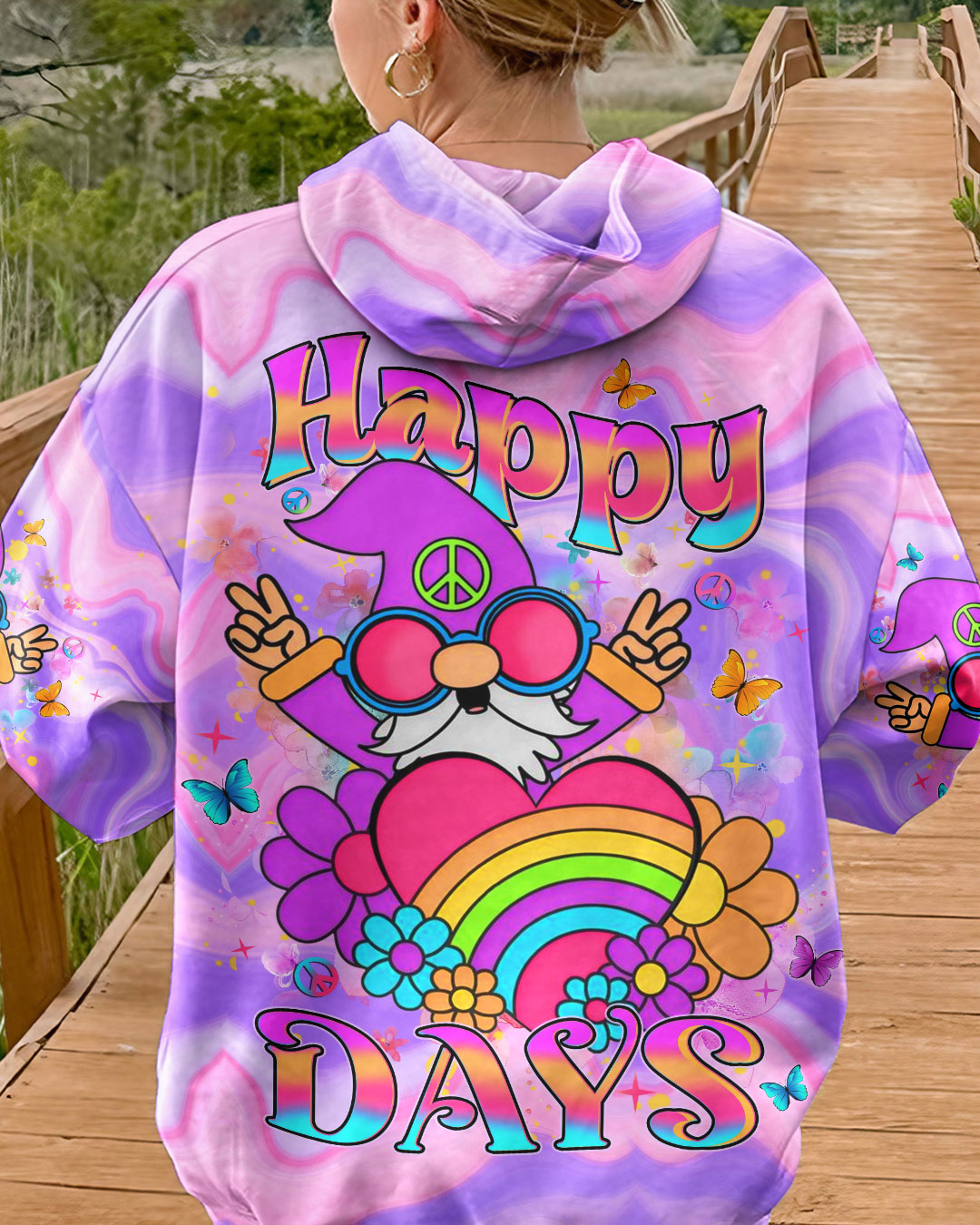 HAPPY DAYS HIPPIE GNOME ALL OVER PRINT - YHHN1810244