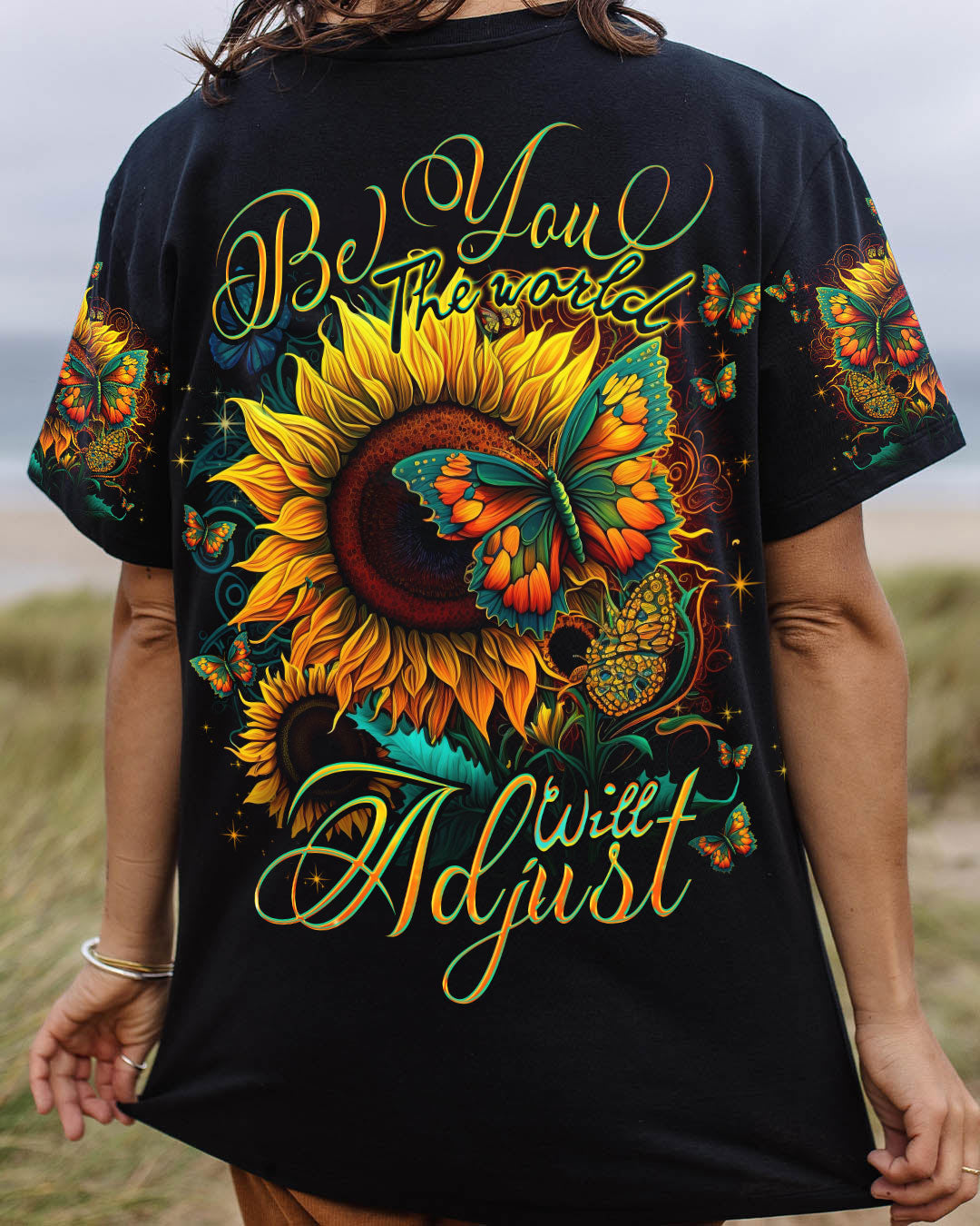 BE YOU THE WORLD WILL ADJUST ALL OVER PRINT - TLNO0905237