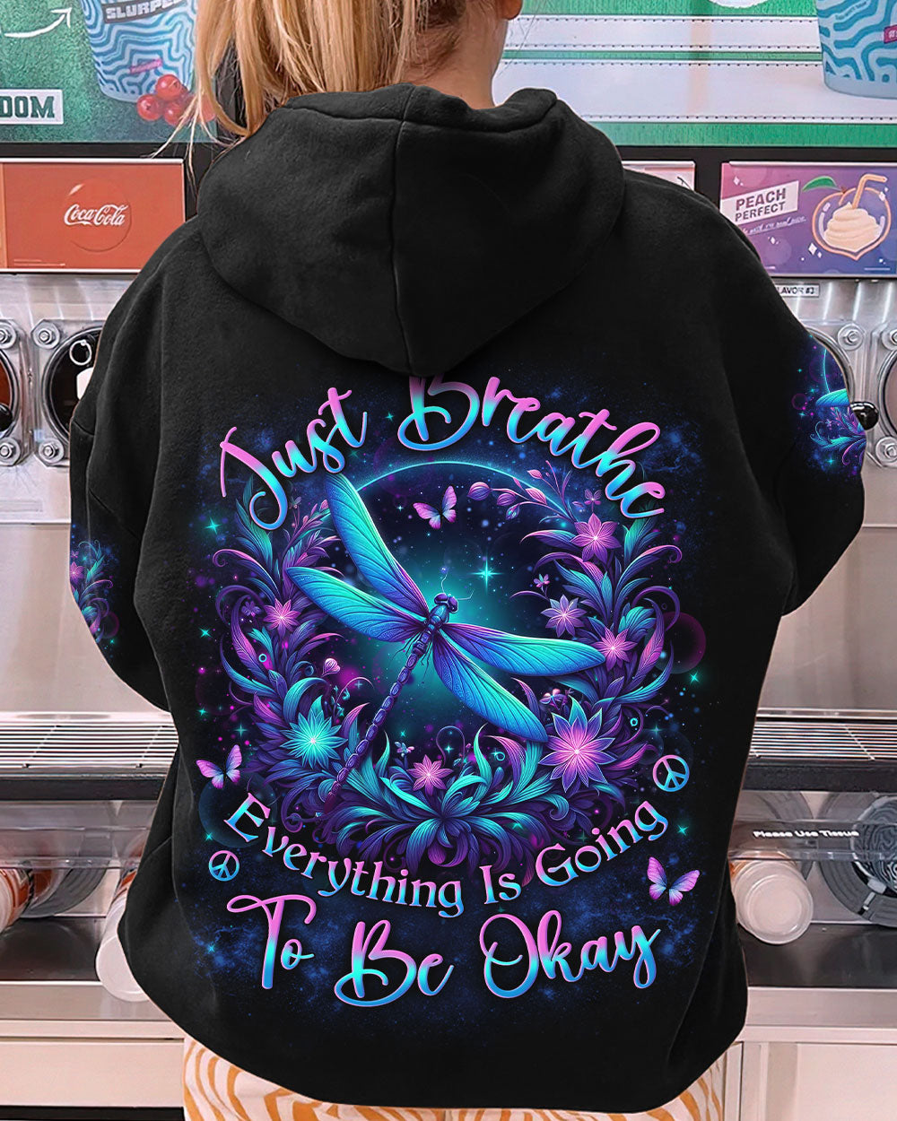 JUST BREATHE DRAGONFLY ALL OVER PRINT - YHLN1312232