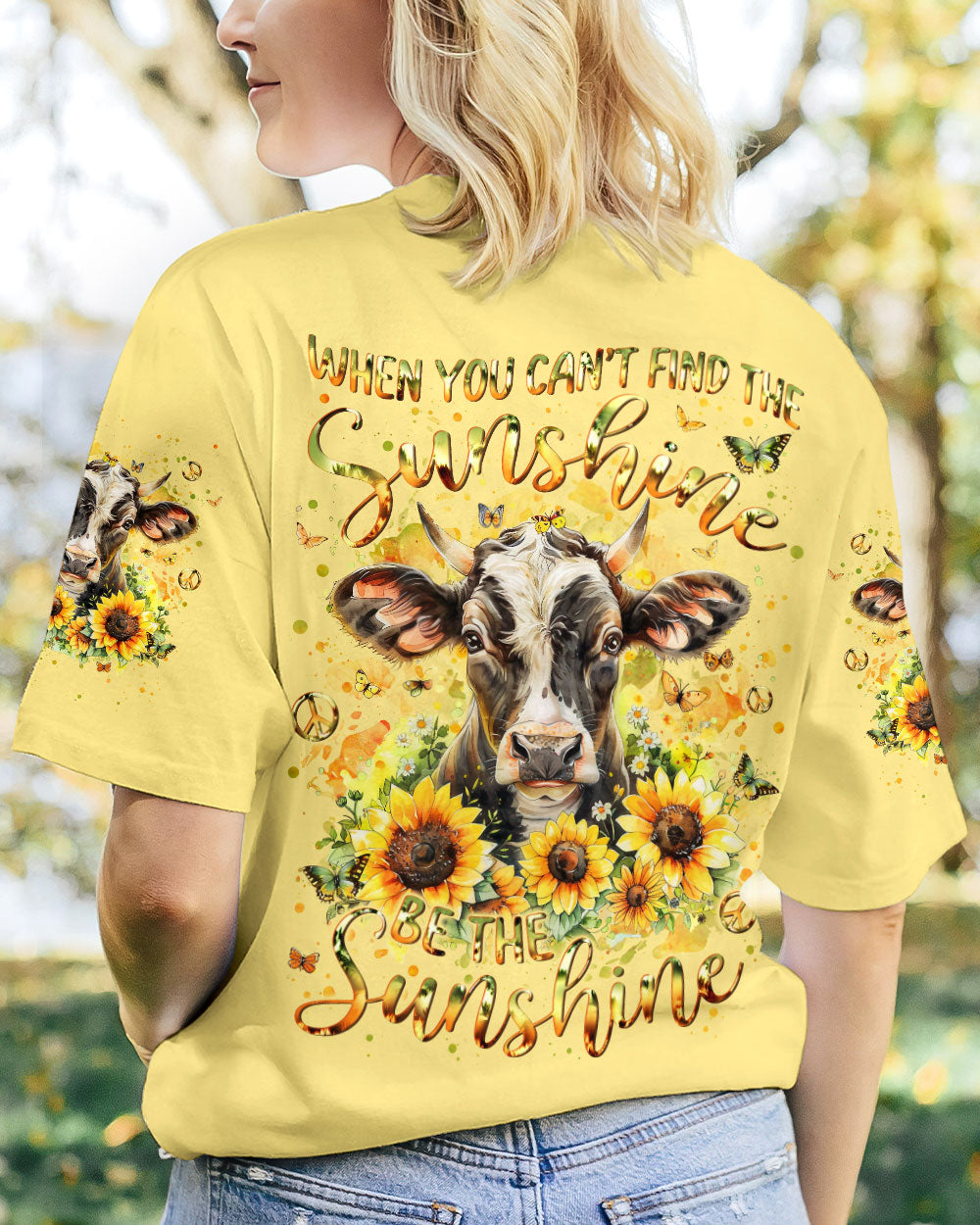 BE THE SUNSHINE COW ALL OVER PRINT - YHLN0503242