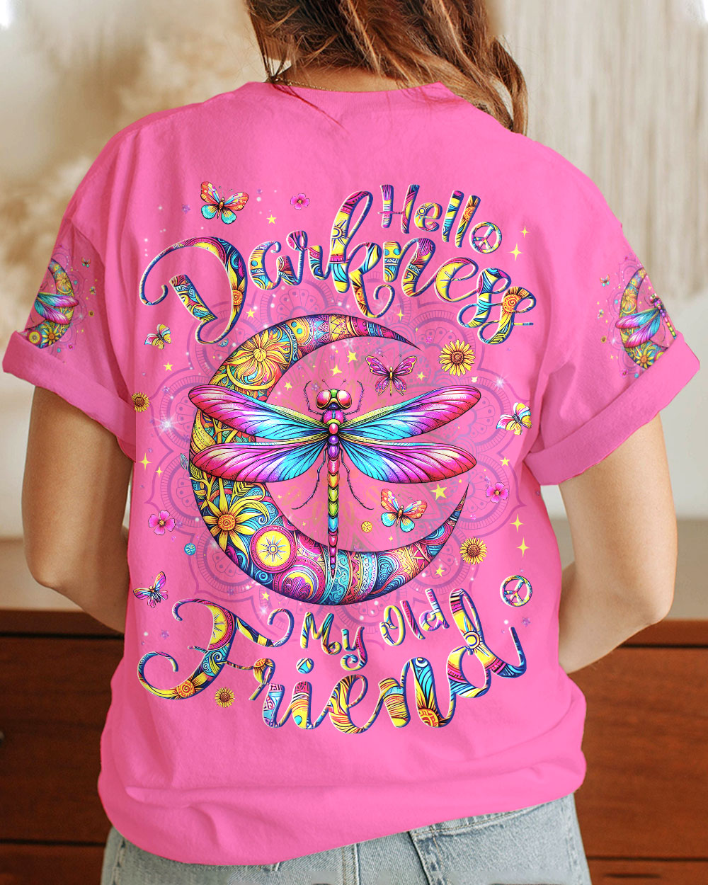 HELLO DARKNESS MY OLD FRIEND DRAGONFLY ALL OVER PRINT- YHLN0412233