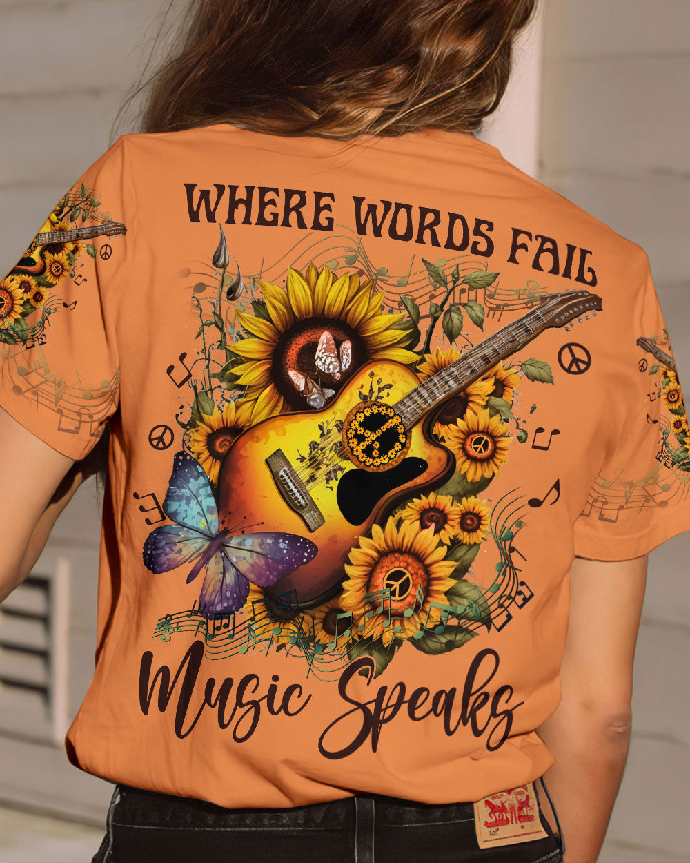WHERE WORDS FAIL MUSIC SPEAKS ALL OVER PRINT - YHLN1803233