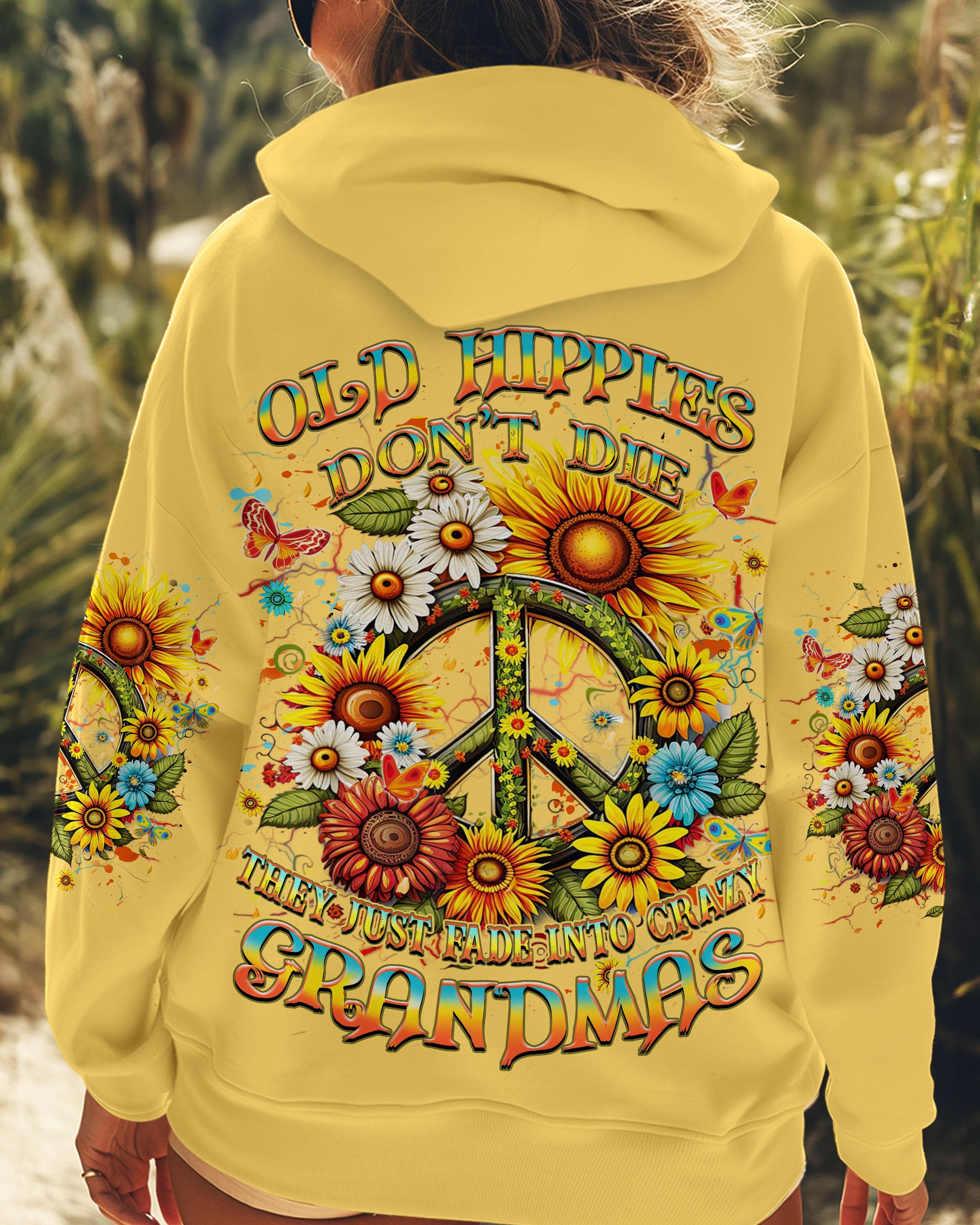 OLD HIPPIES SUNFLOWER ALL OVER PRINT - YHHN1812243