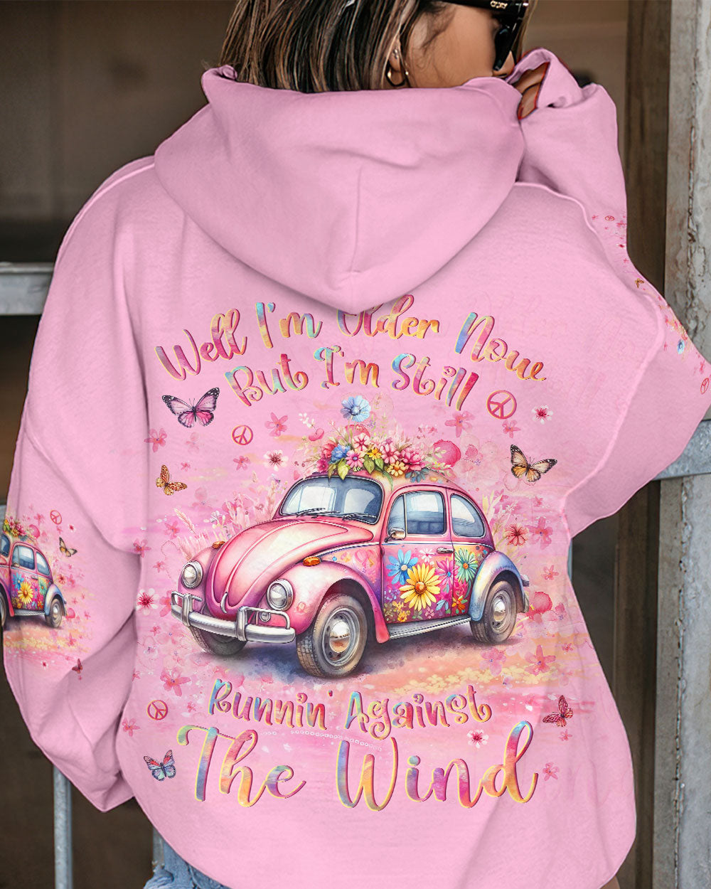 RUNNING AGAINST THE WIND PINK ALL OVER PRINT - YHLN2711231