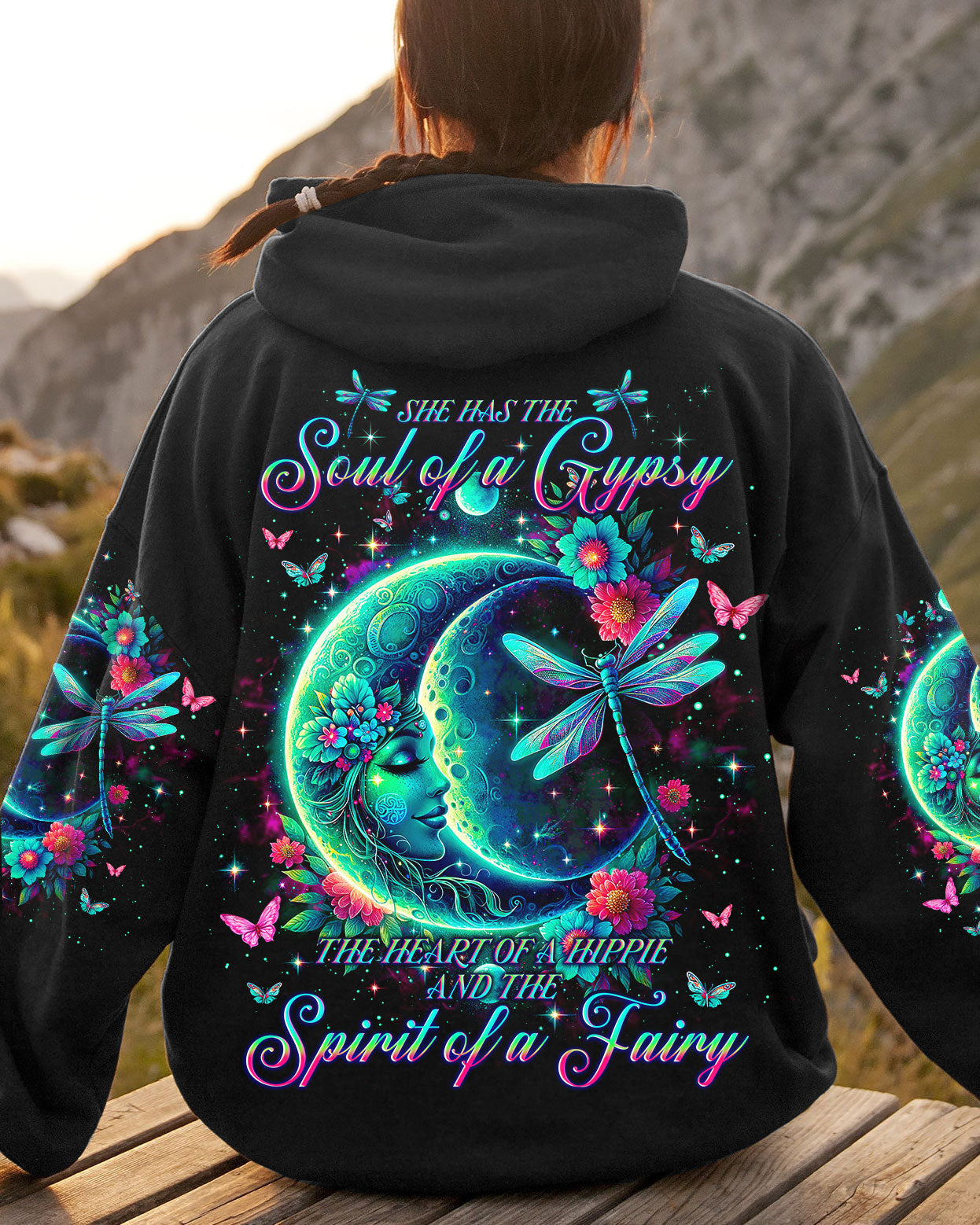 SPIRIT OF A FAIRY DRAGONFLY MOON ALL OVER PRINT - TLNO2601242