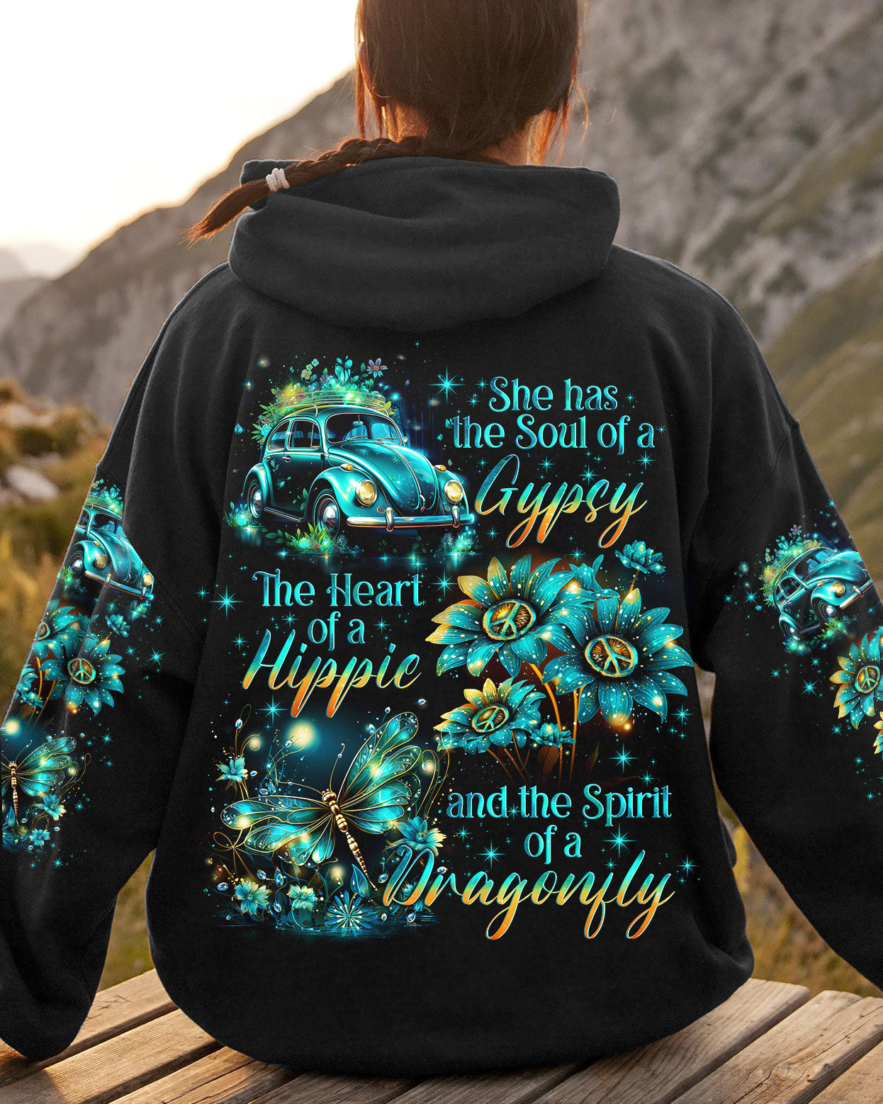 SPIRIT OF A DRAGONFLY SPARKLES ALL OVER PRINT - TLNO1001241
