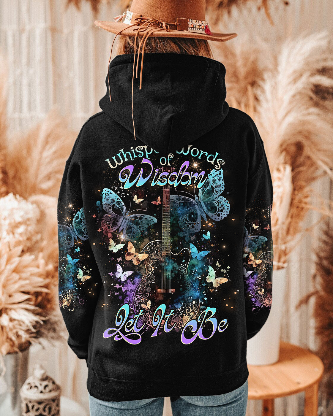 WHISPER WORDS OF WISDOM BUTTERFLY GUITAR ALL OVER PRINT - TLNO0803231