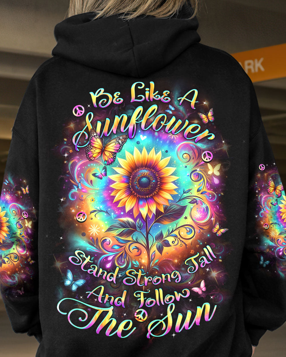 BE LIKE A SUNFLOWER ALL OVER PRINT - YHHN0304242