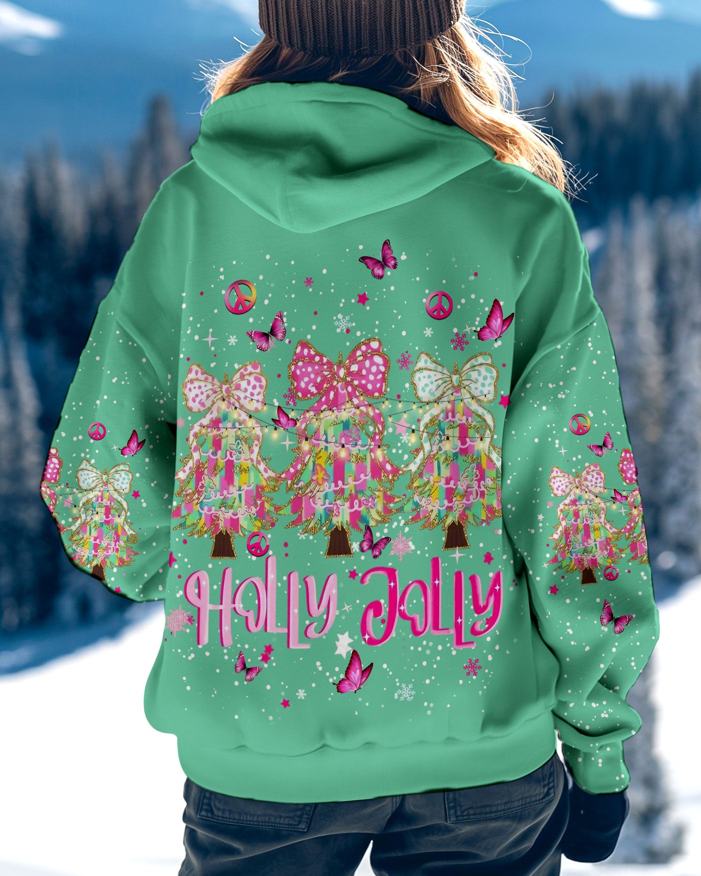 HOLLY JOLLY CHRISTMAS TREES ALL OVER PRINT - YHHN1311243