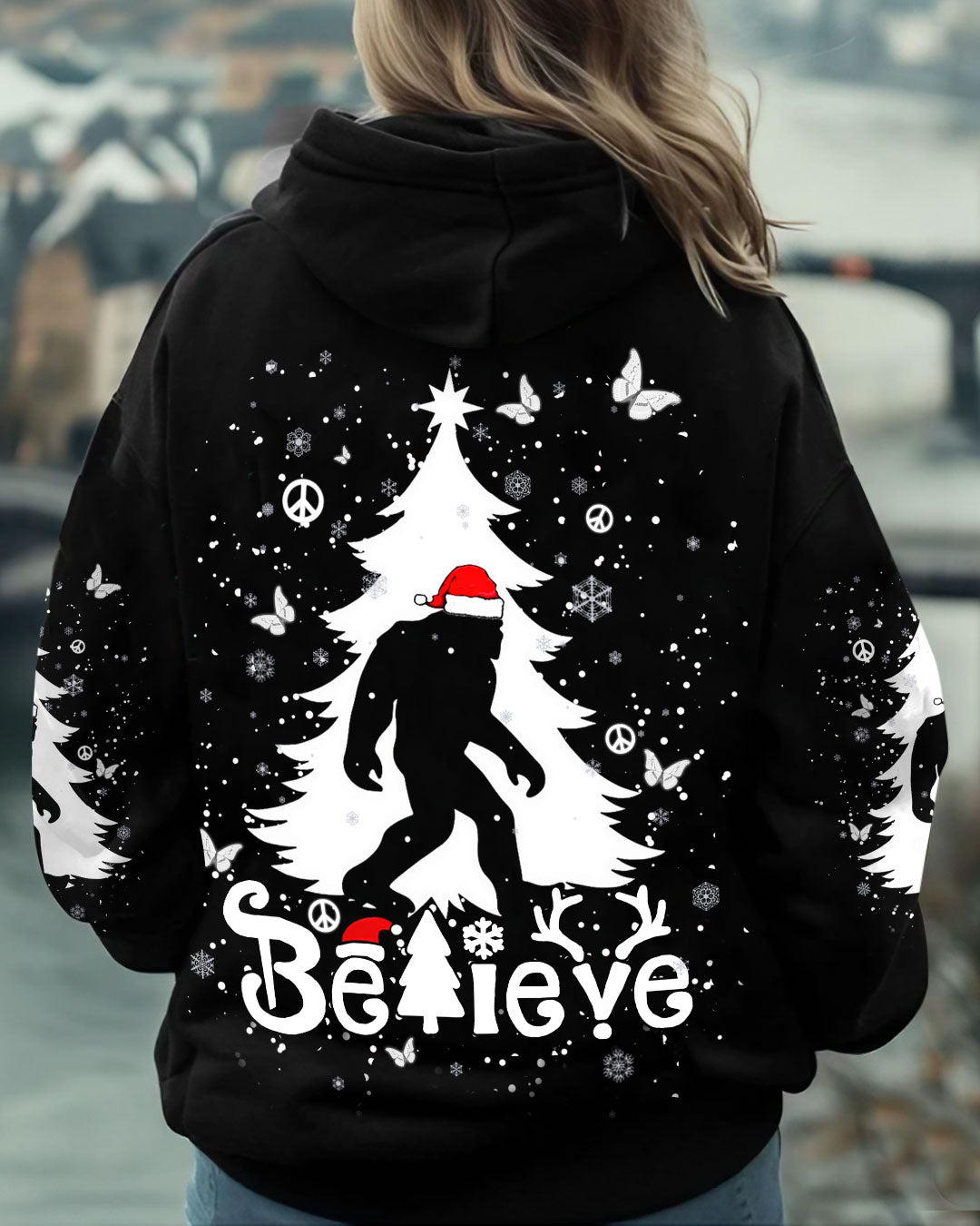 BELIEVE BIGFOOT CHRISTMAS ALL OVER PRINT - YHHN1511243